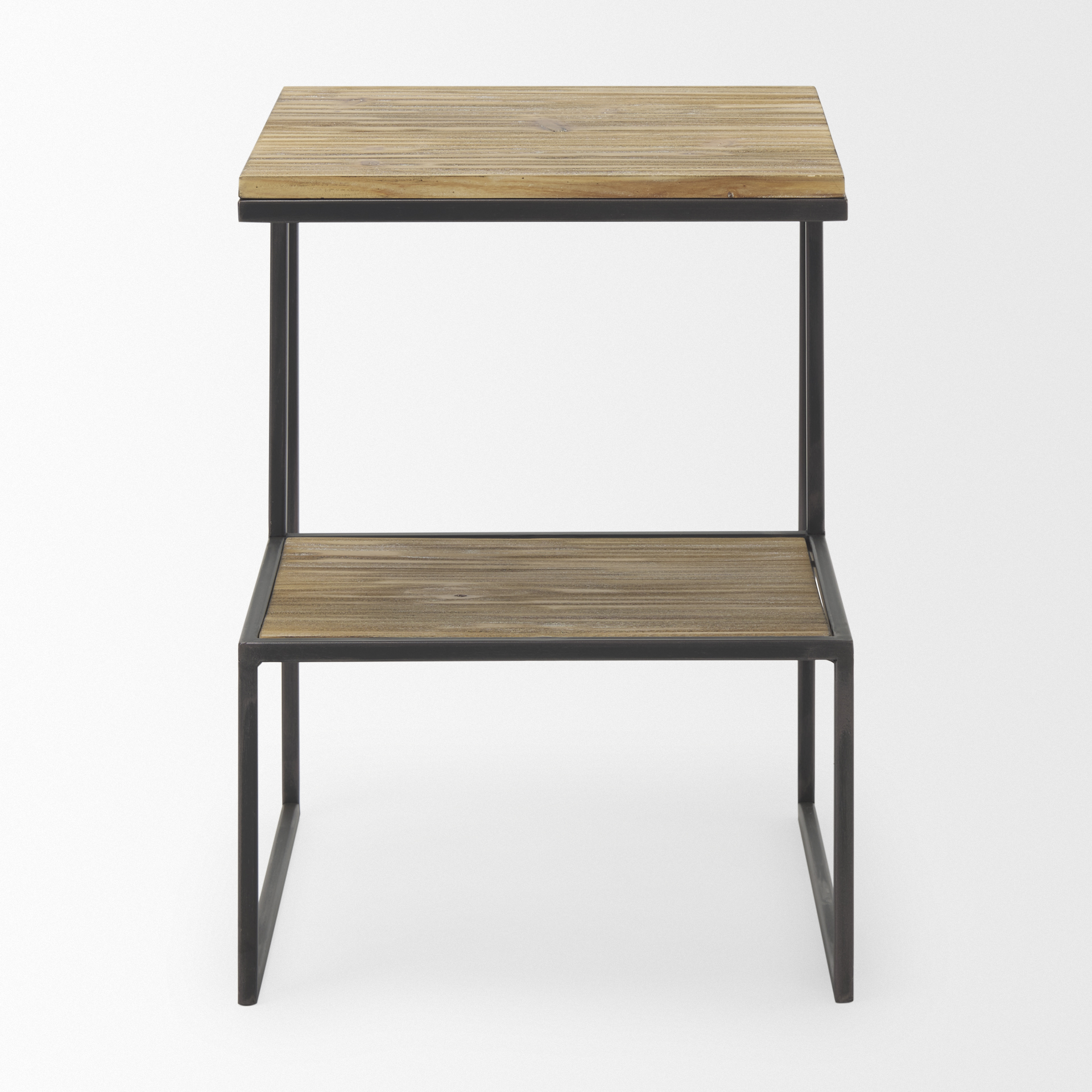 Mercana Ronin Square Accent Table - Brown, Wood