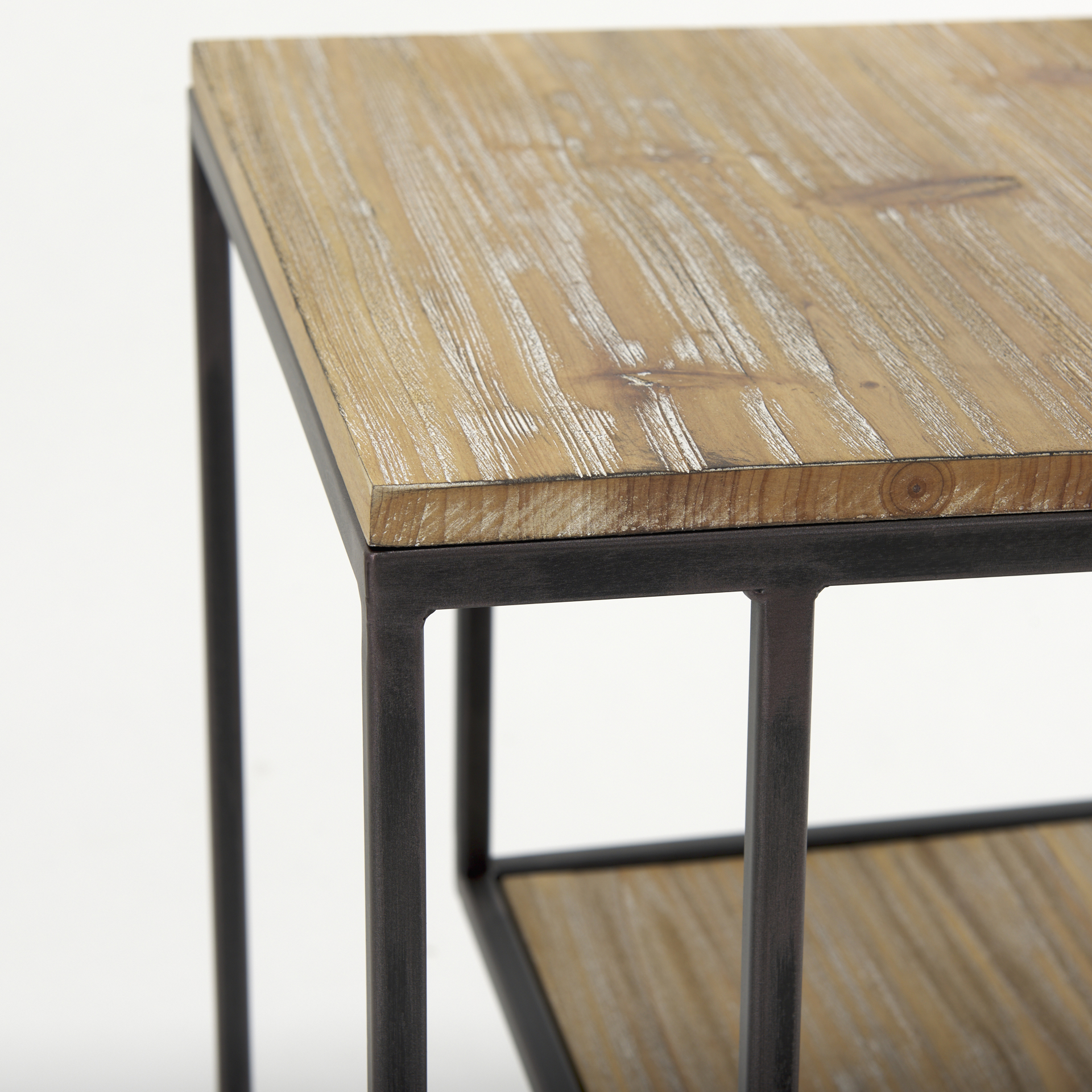 Mercana Ronin Square Accent Table - Brown, Wood