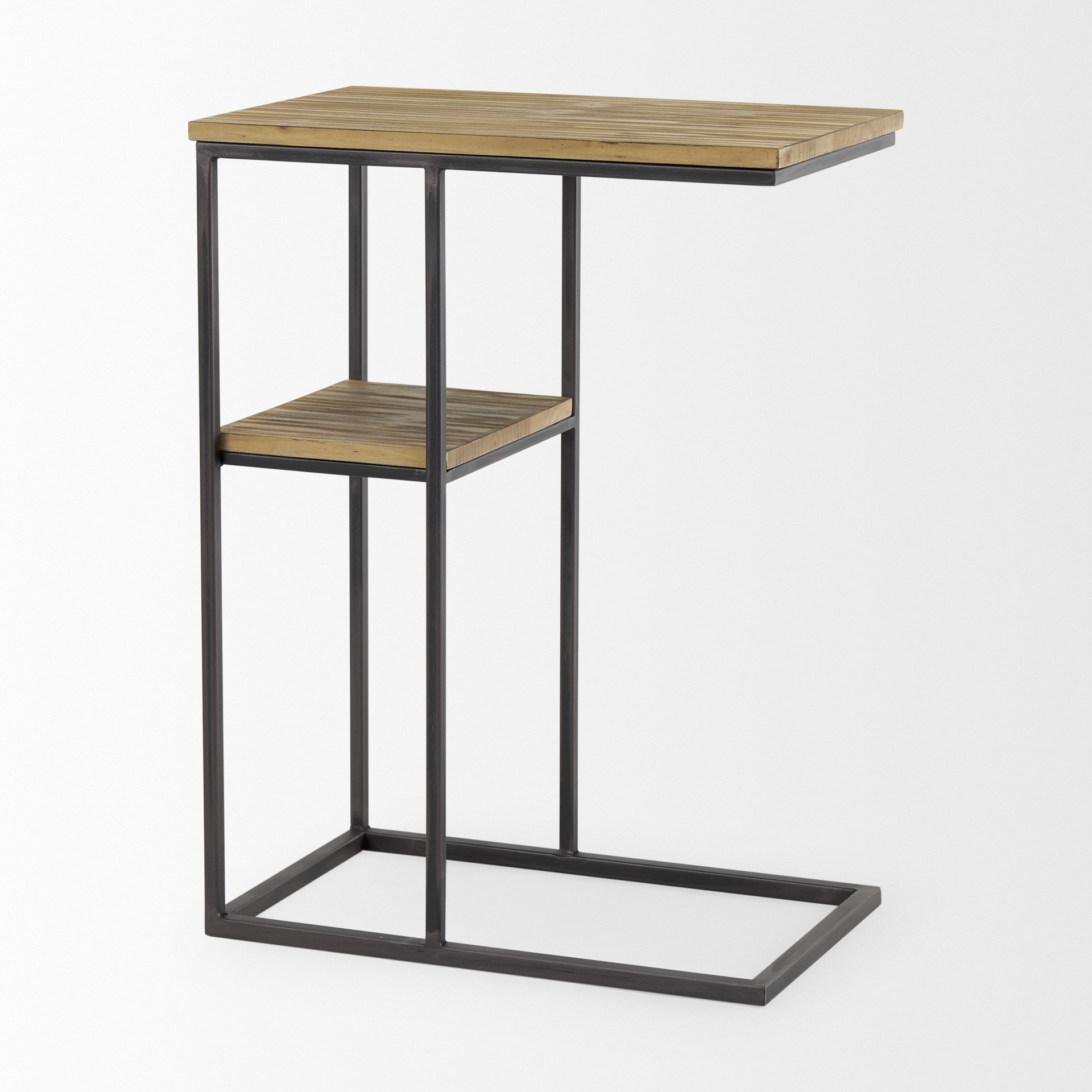 Mercana Ronin Rectangle Accent Table - Brown, Wood