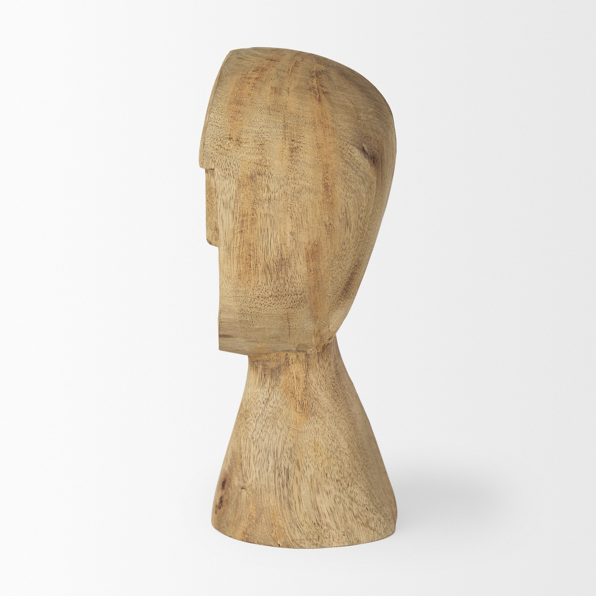 Mercana Ivan Medium Sculpture - Brown, Wood