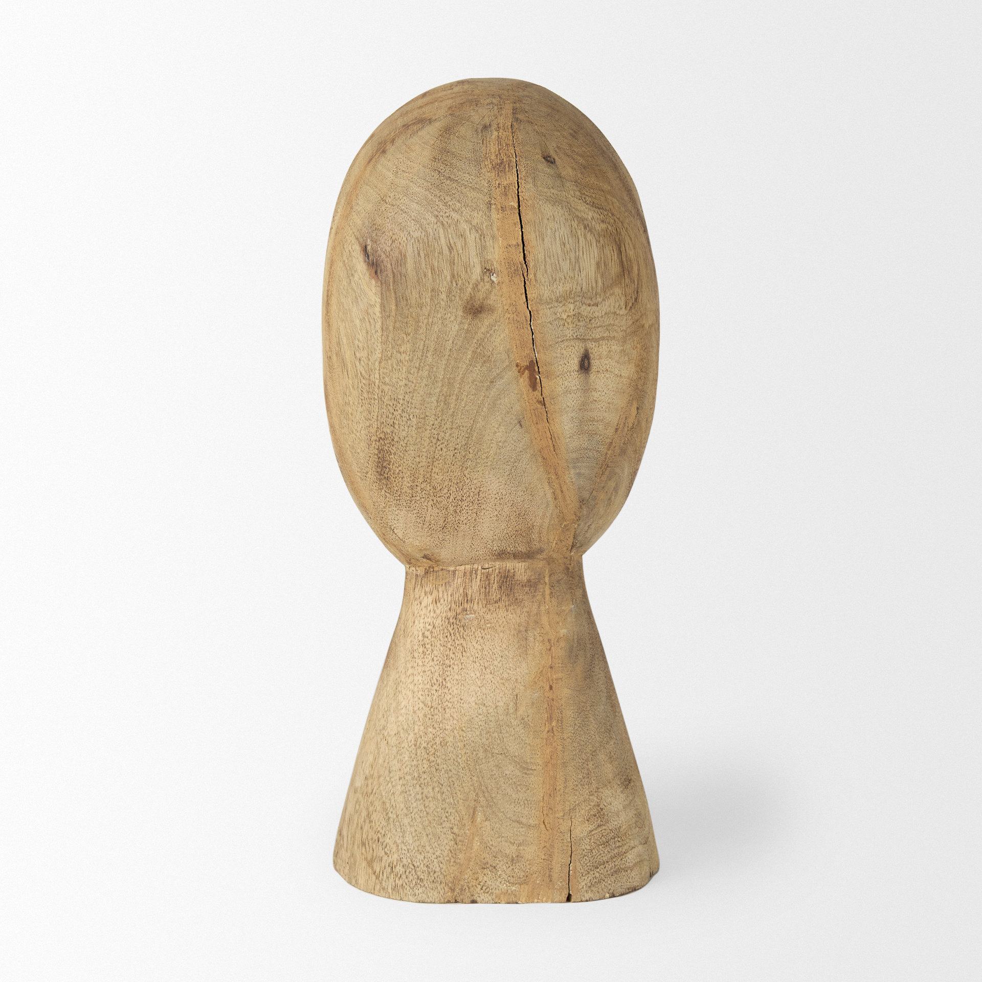 Mercana Ivan Medium Sculpture - Brown, Wood