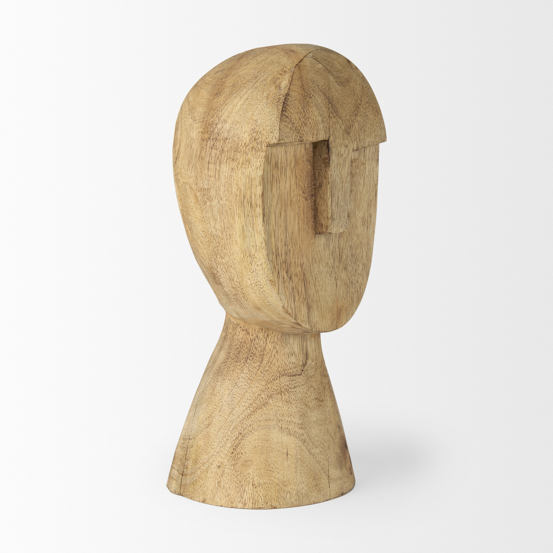 Mercana Ivan Medium Sculpture - Brown, Wood