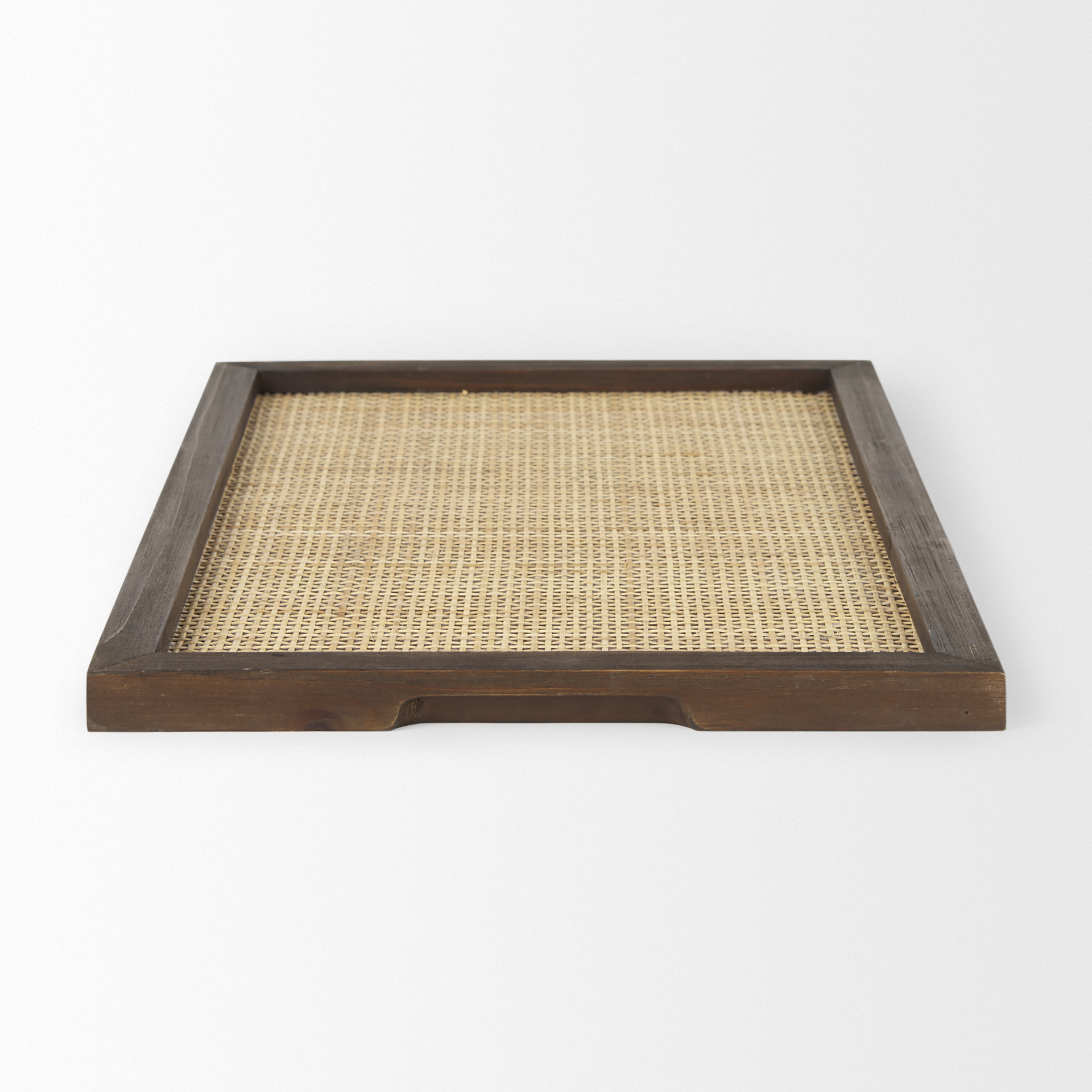Mercana Silas Round Tray - Brown, Wood