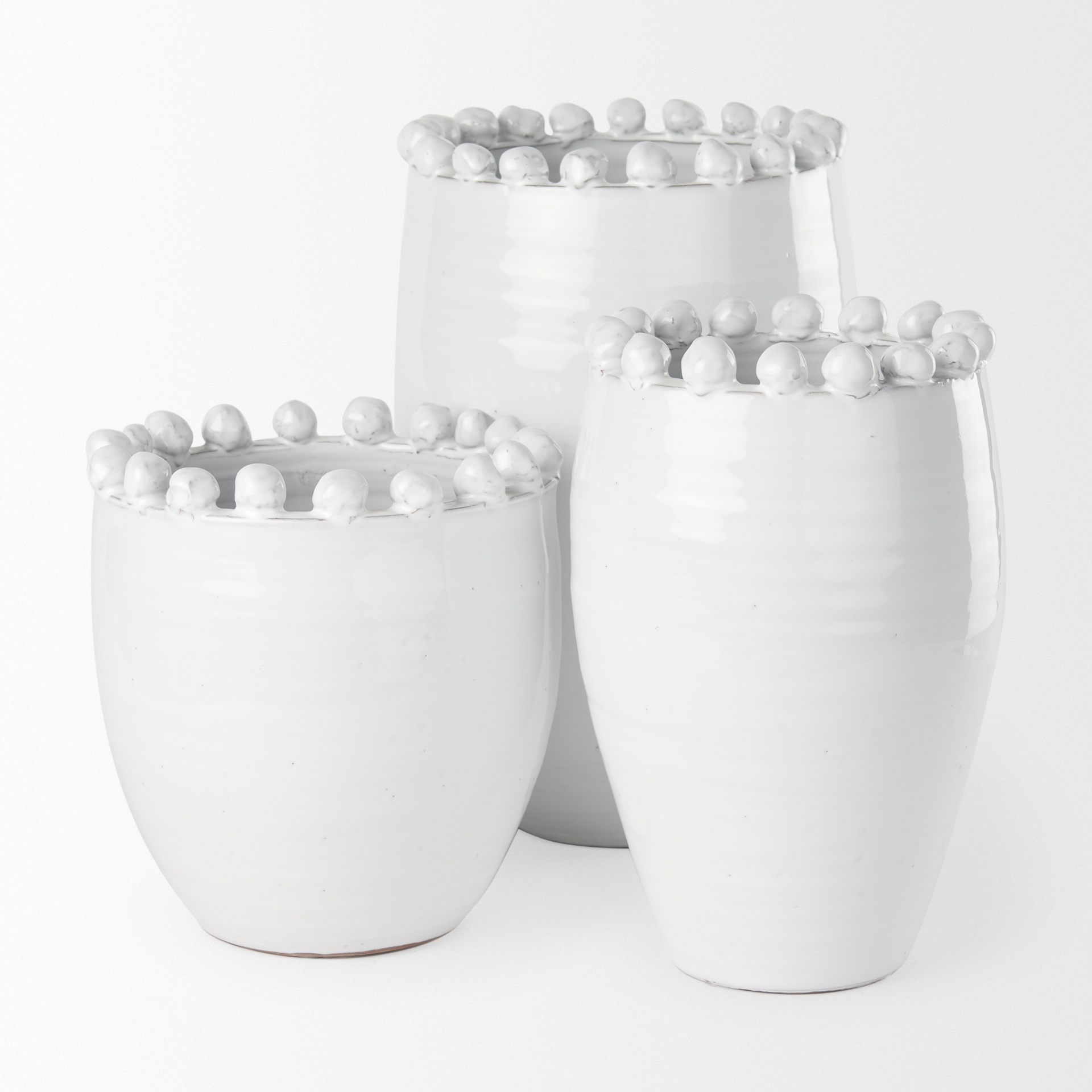 Mercana Basin Large Vase - White, Ceramic