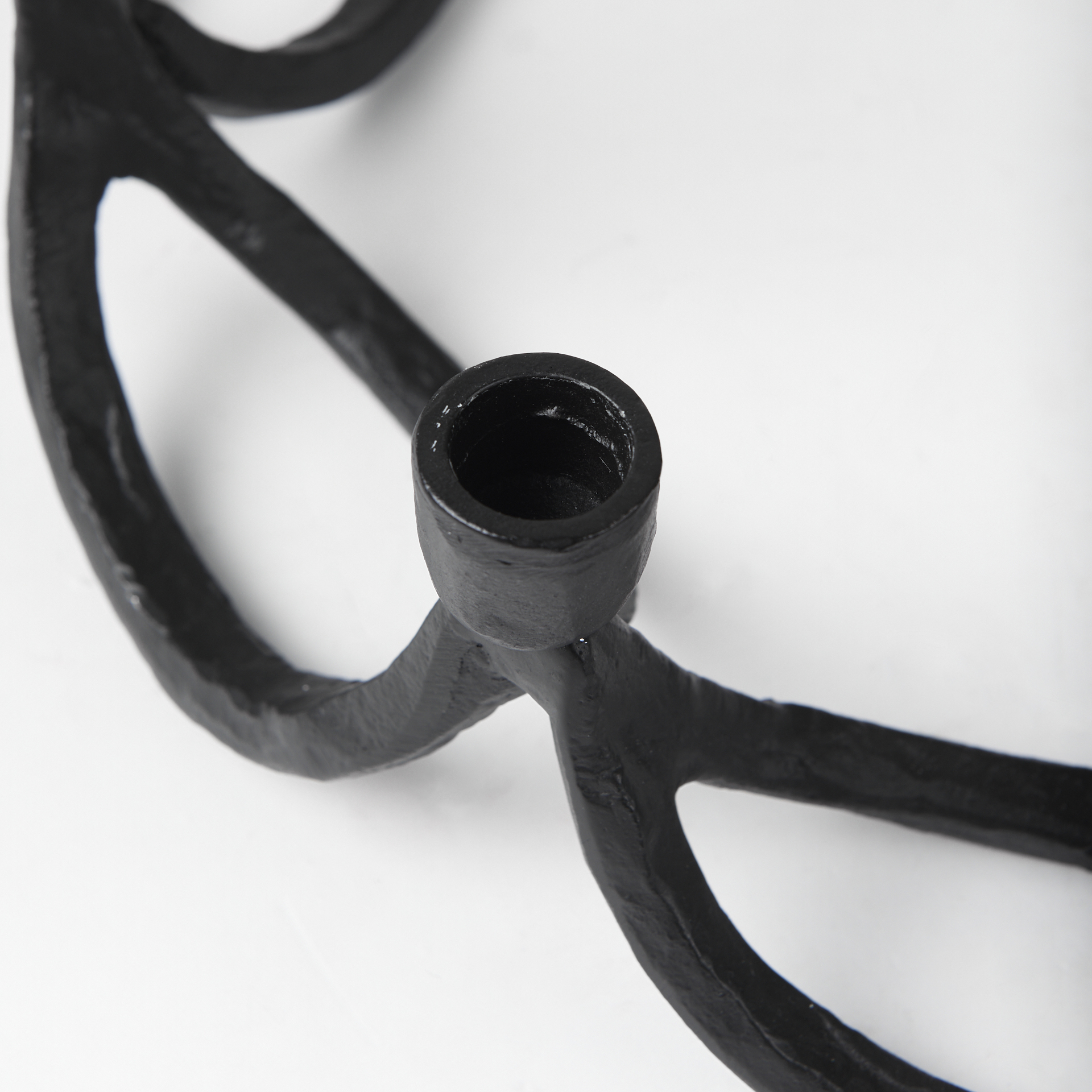 Mercana - Seraph Candle Holder in Black, Metal
