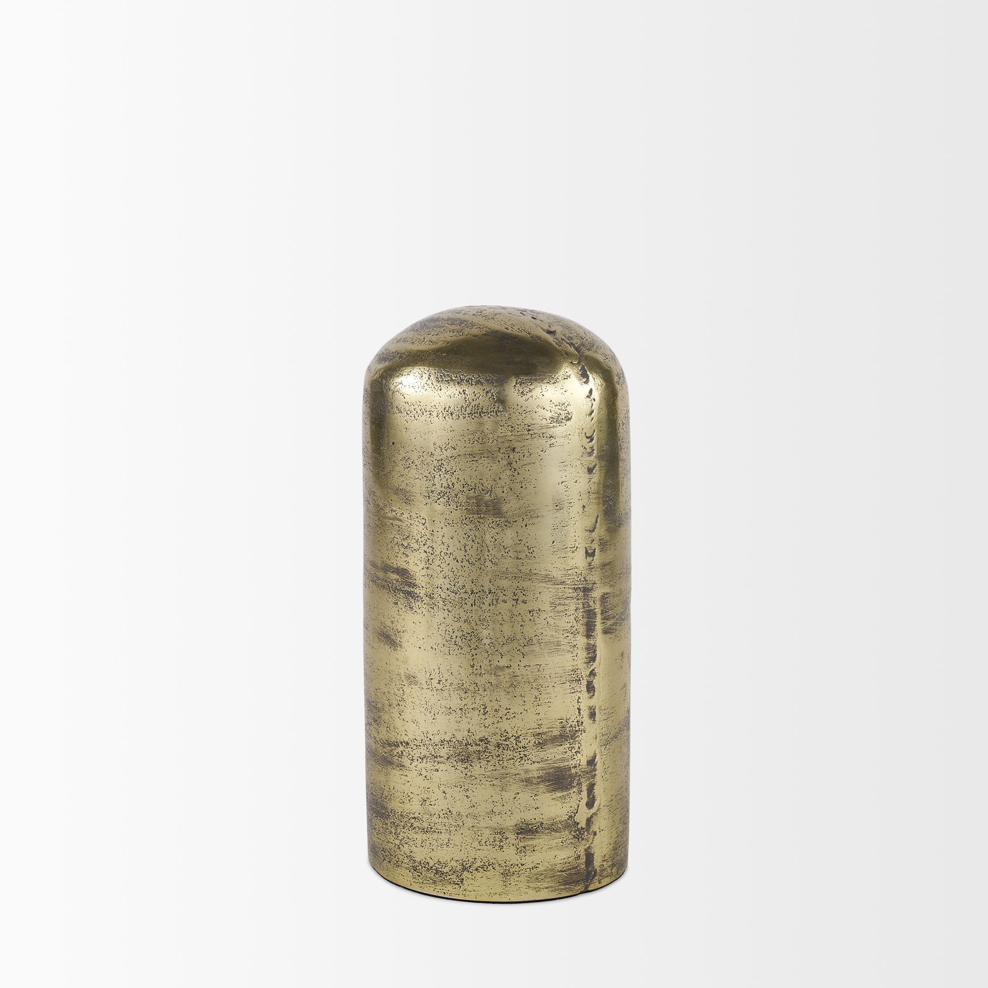Mercana Quonset Tall Aluminum Metal Ornament - Brass