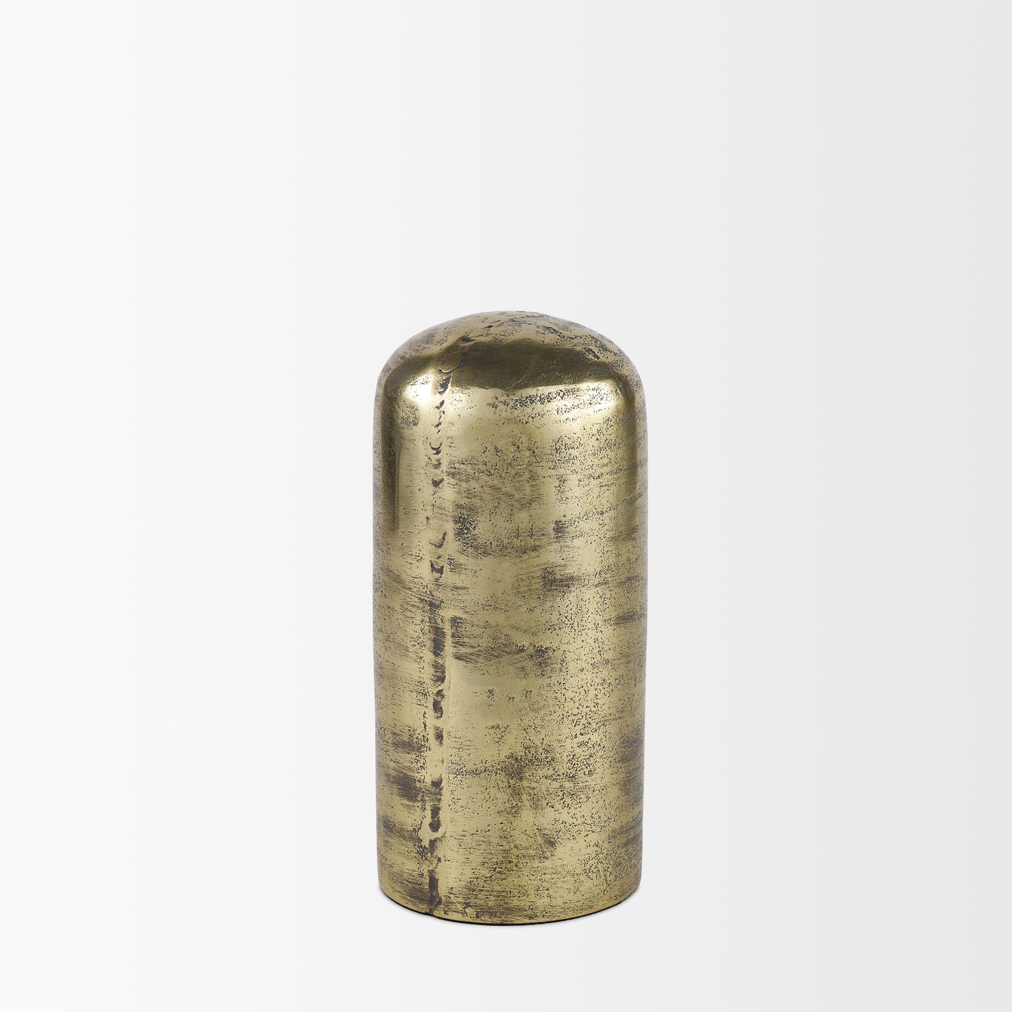 Mercana Quonset Tall Aluminum Metal Ornament - Brass