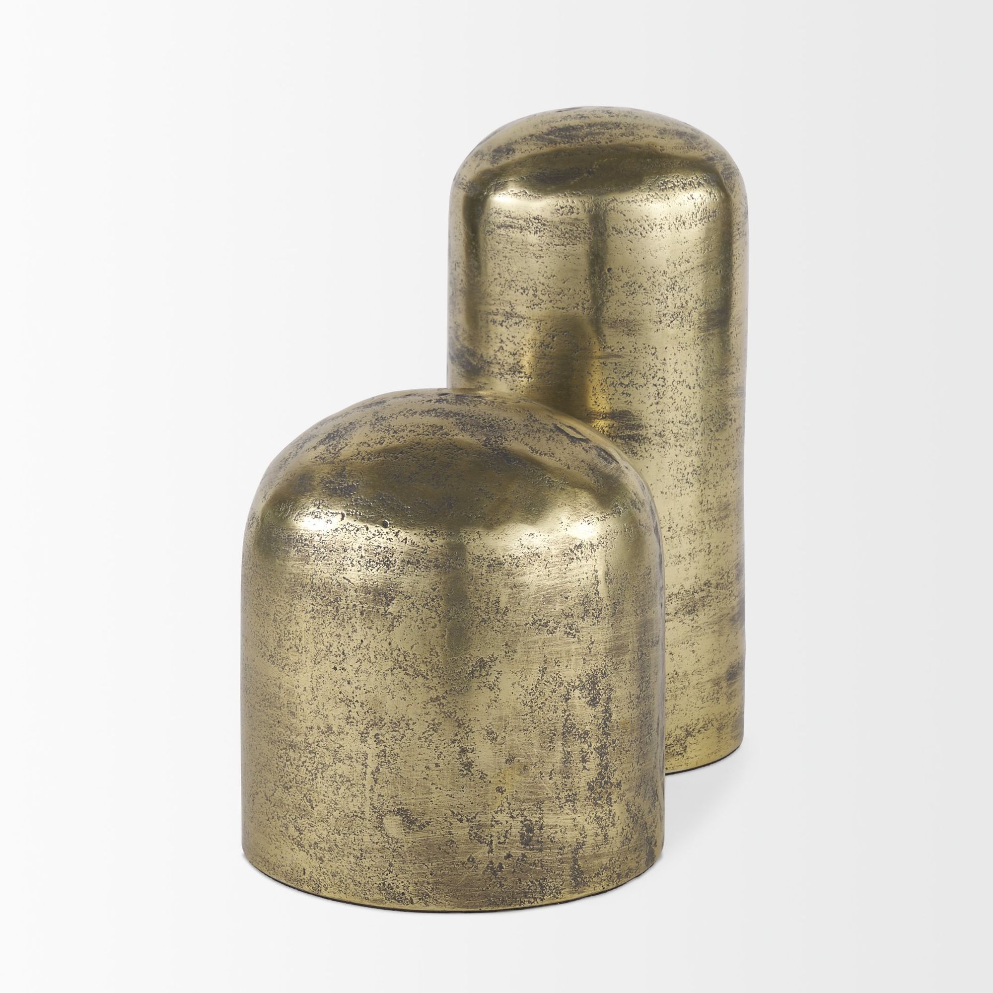 Mercana Quonset Tall Aluminum Metal Ornament - Brass