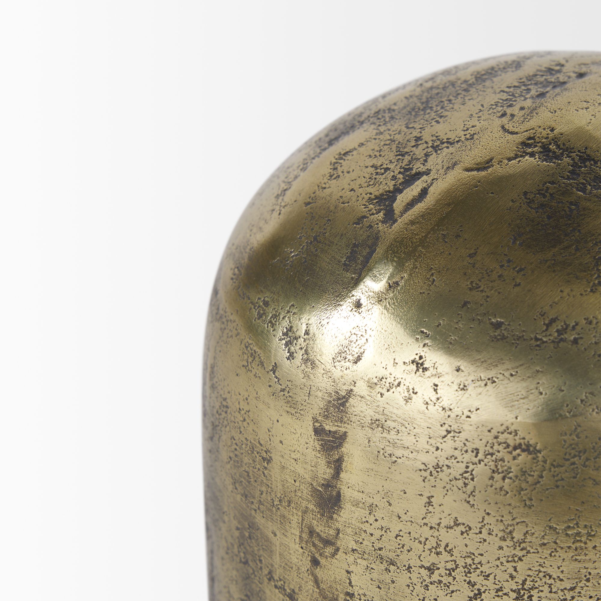 Mercana Quonset Short Aluminum Metal Ornament - Brass