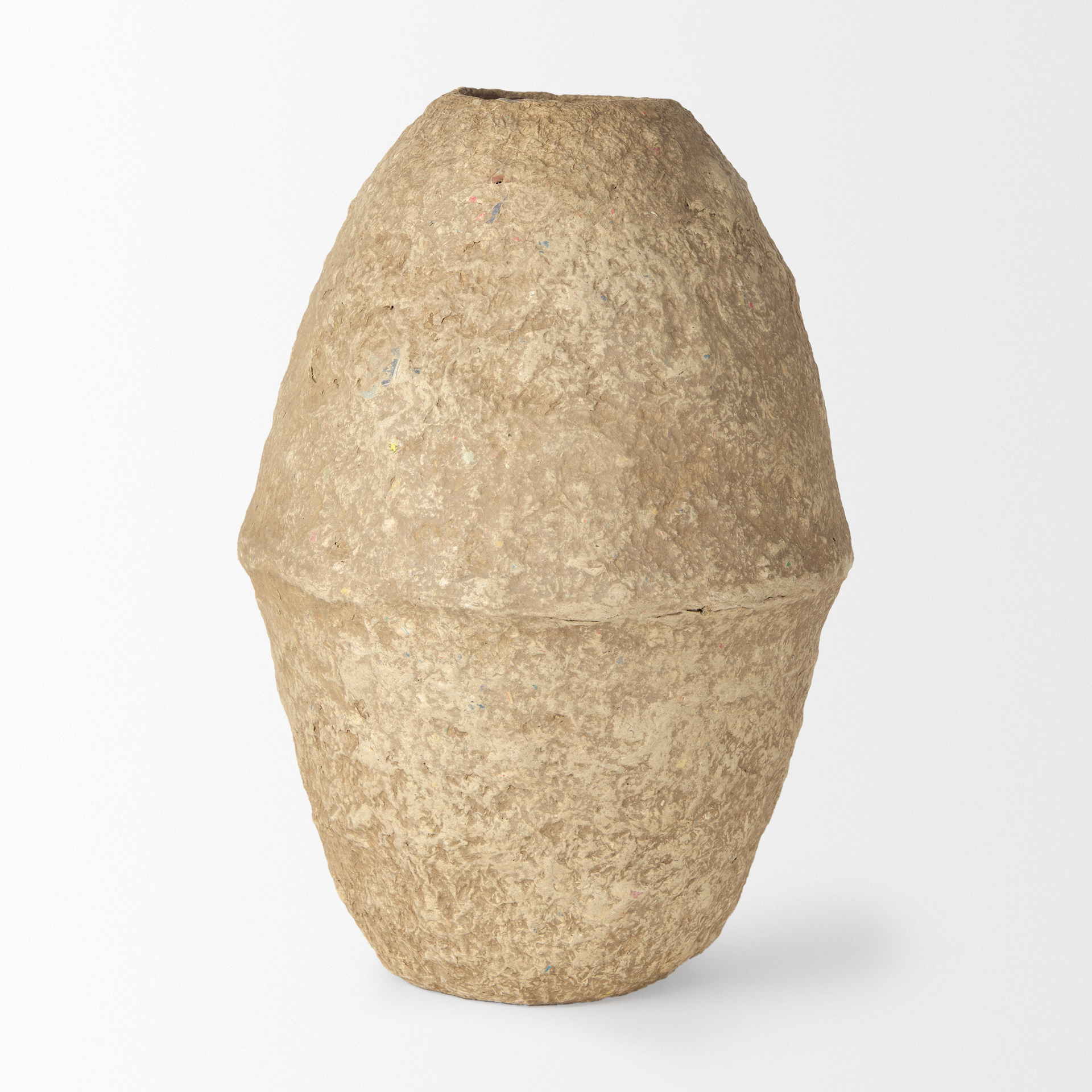 Mercana Rundal Vase - Beige, H18"