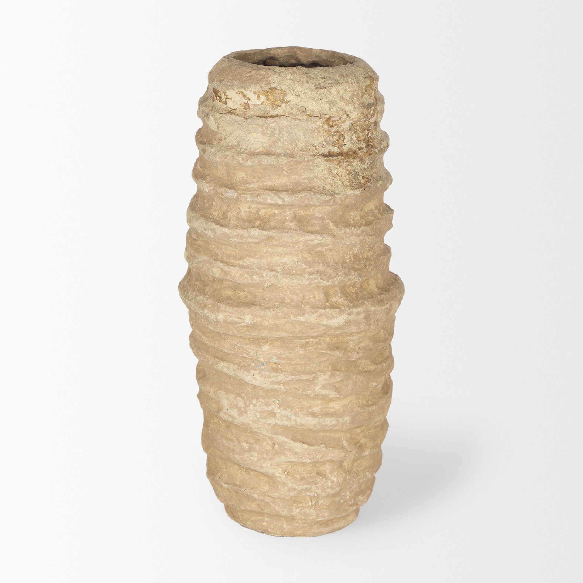 Mercana Kamli Small Vase - Beige, Paper