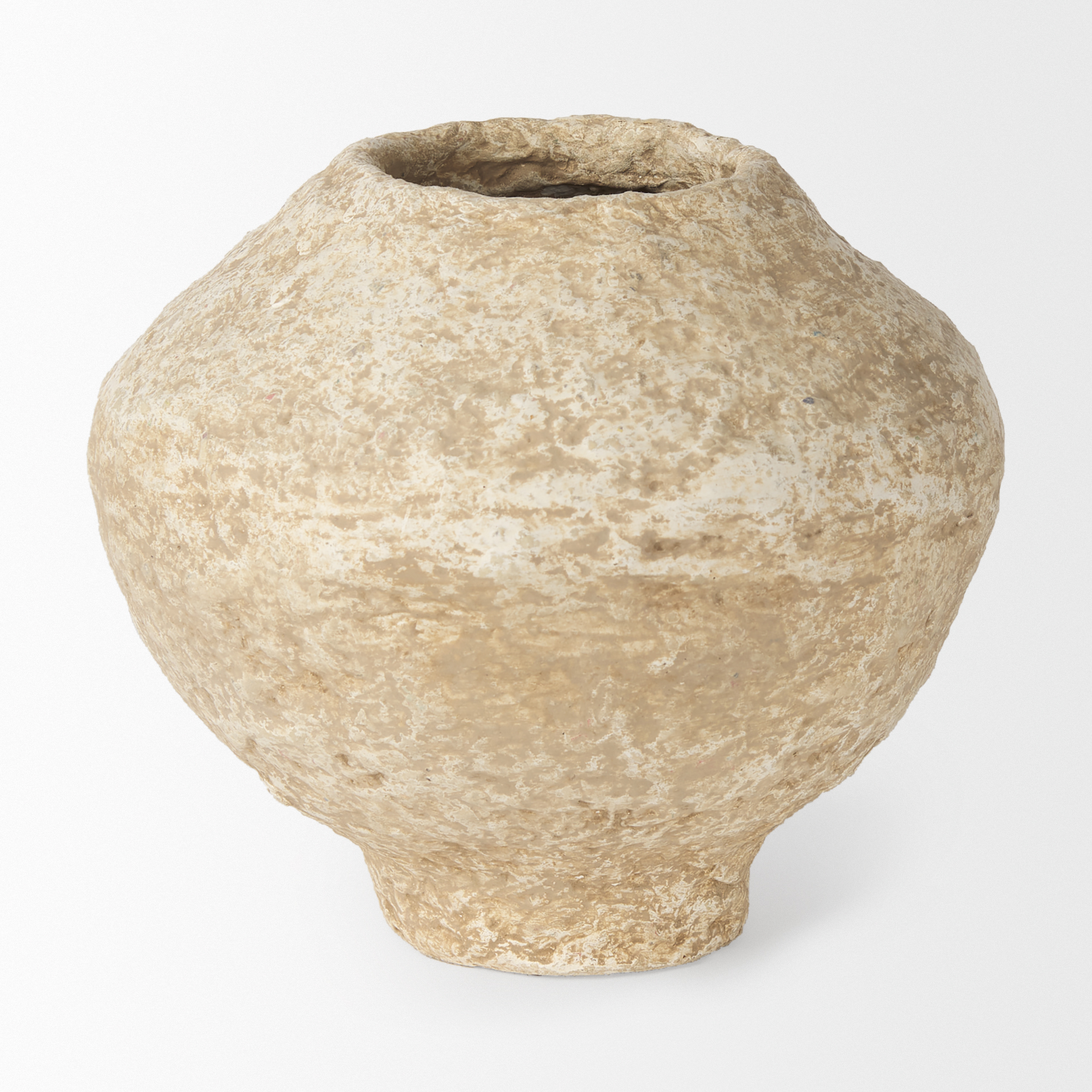 Mercana Ritu Pot Small Vase - Beige, Paper