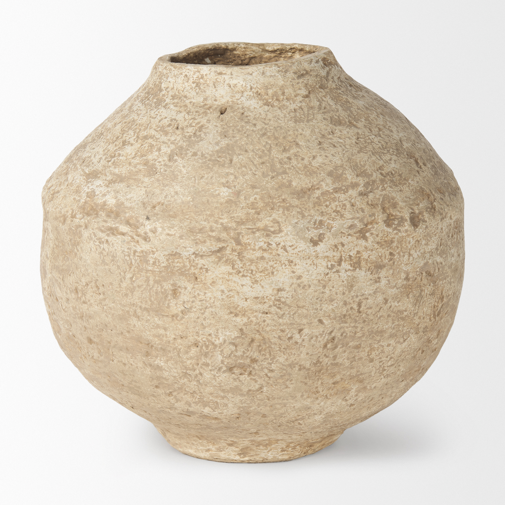 Mercana Ritu Pot Large Vase - Beige, Paper