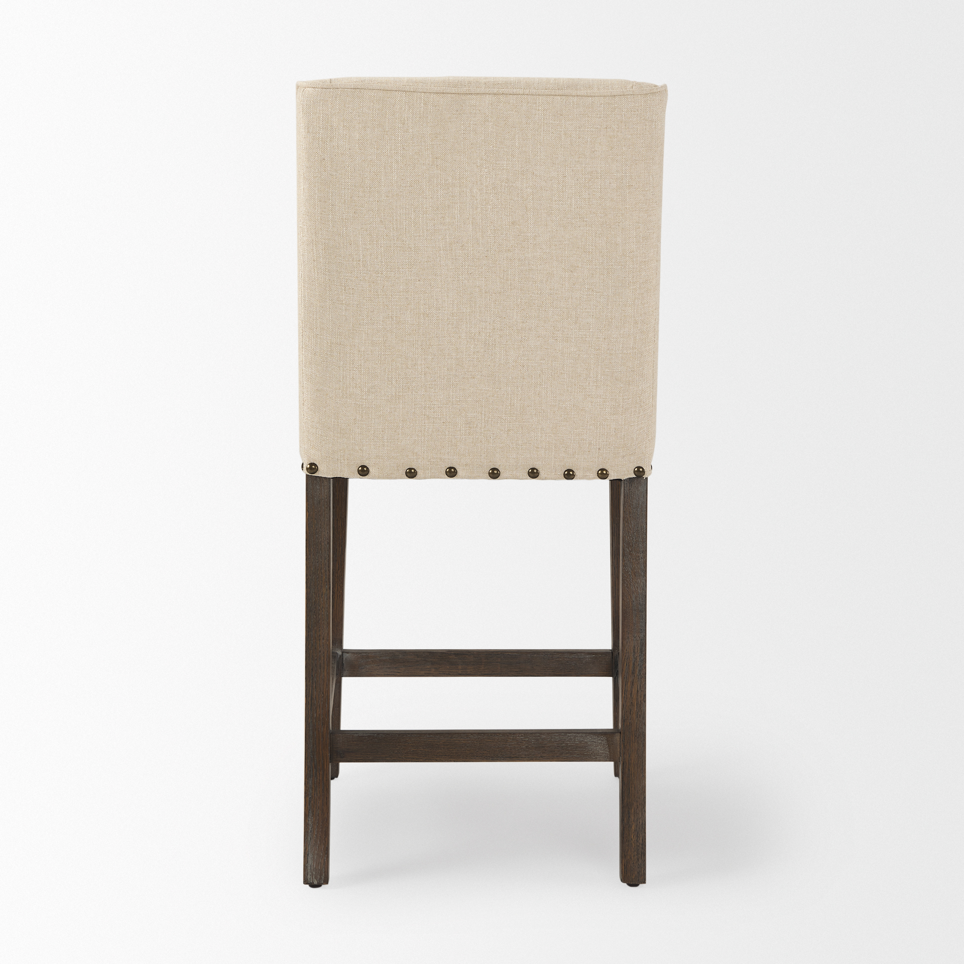 Mercana - Kensington Upholstered Seat Bar/Counter Stool in Cream, Wood