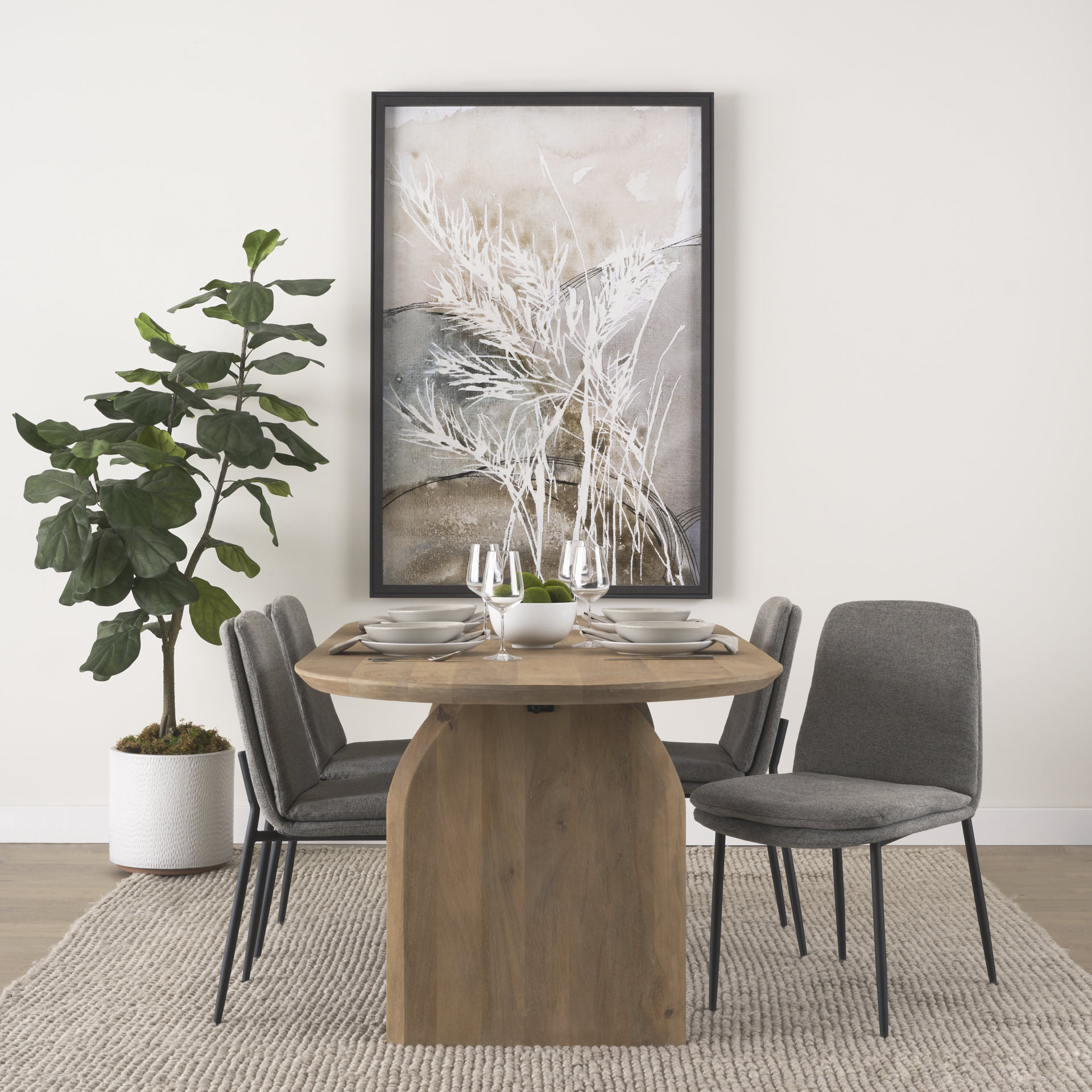 Mercana Eve Dining Chair (Set of 2) - Gray, Metal