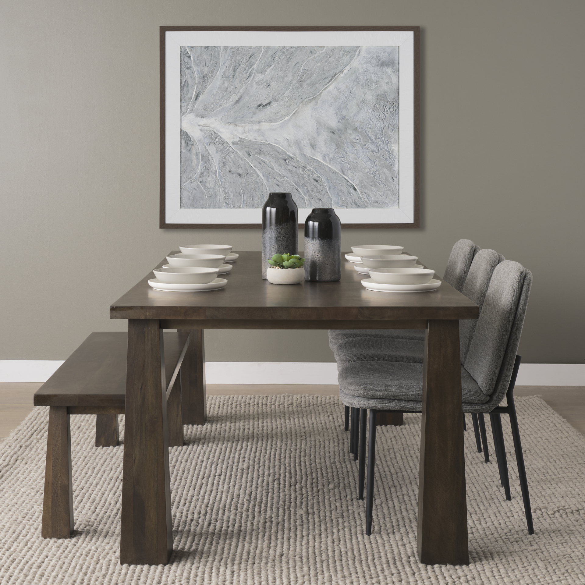 Mercana Eve Dining Chair (Set of 2) - Gray, Metal
