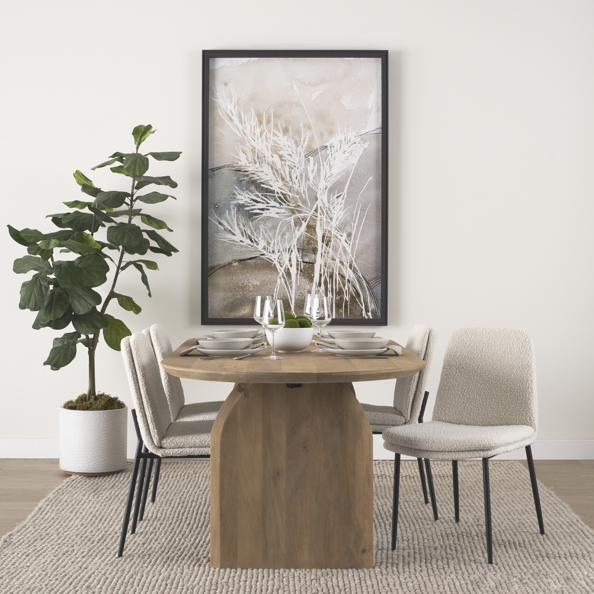 Mercana Eve Dining Chair (Set of 2) - Cream, Metal