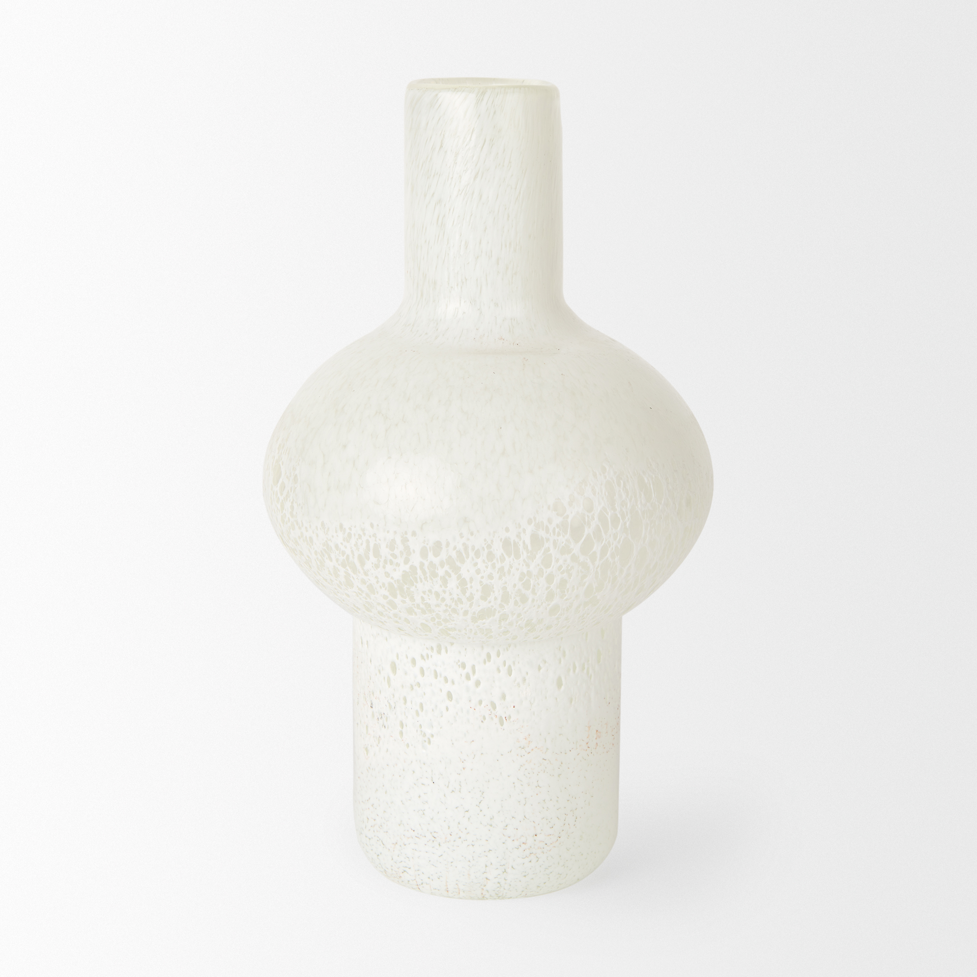 Mercana Heket Tall Vase - White, Glass