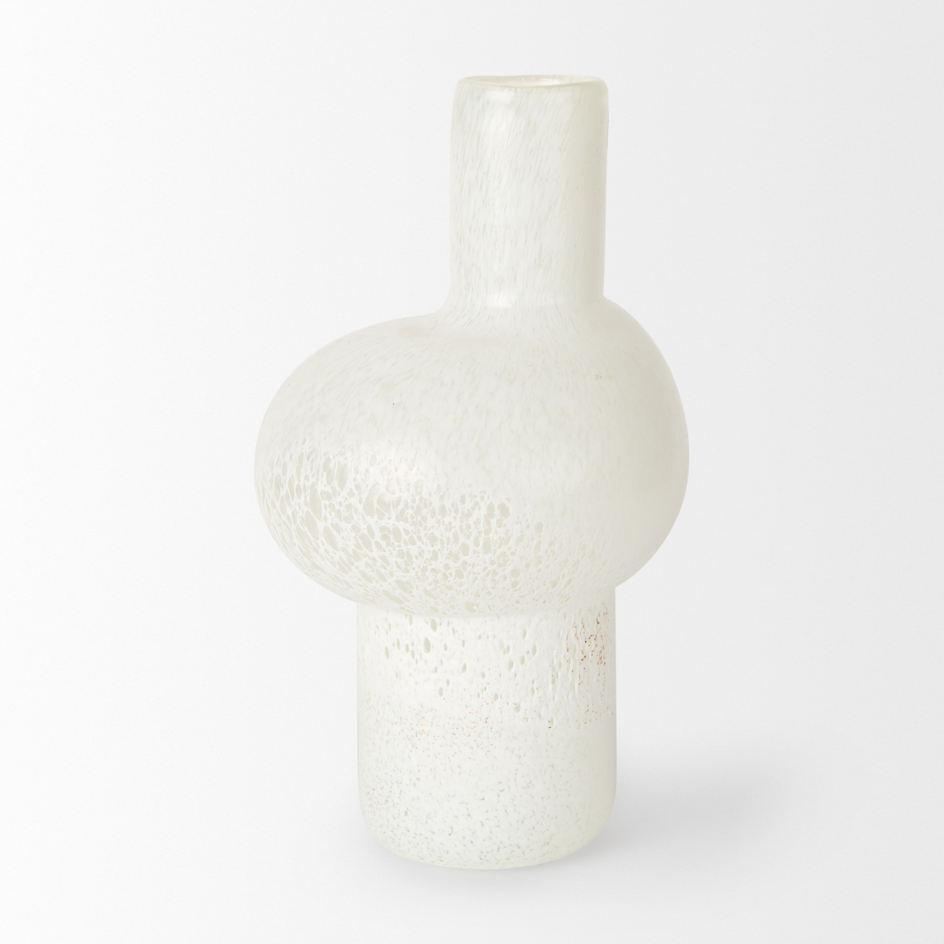 Mercana Heket Tall Vase - White, Glass