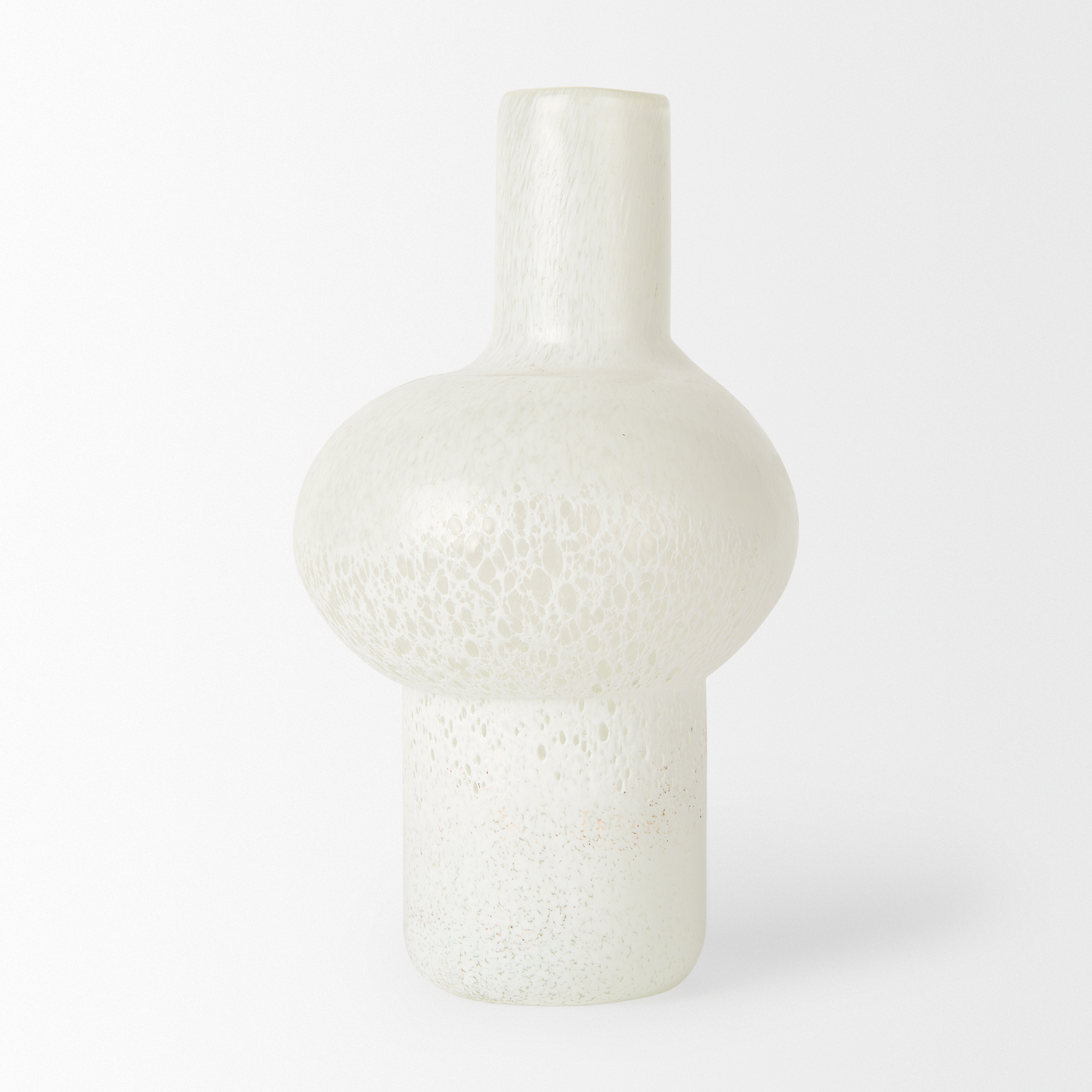 Mercana Heket Tall Vase - White, Glass