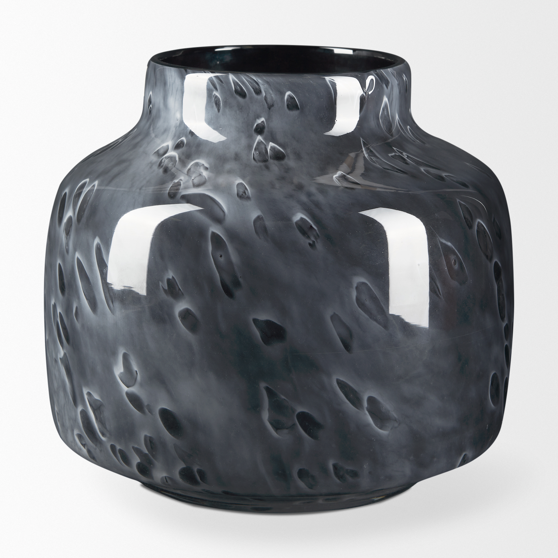 Mercana Masai Small Vase - Black, Glass