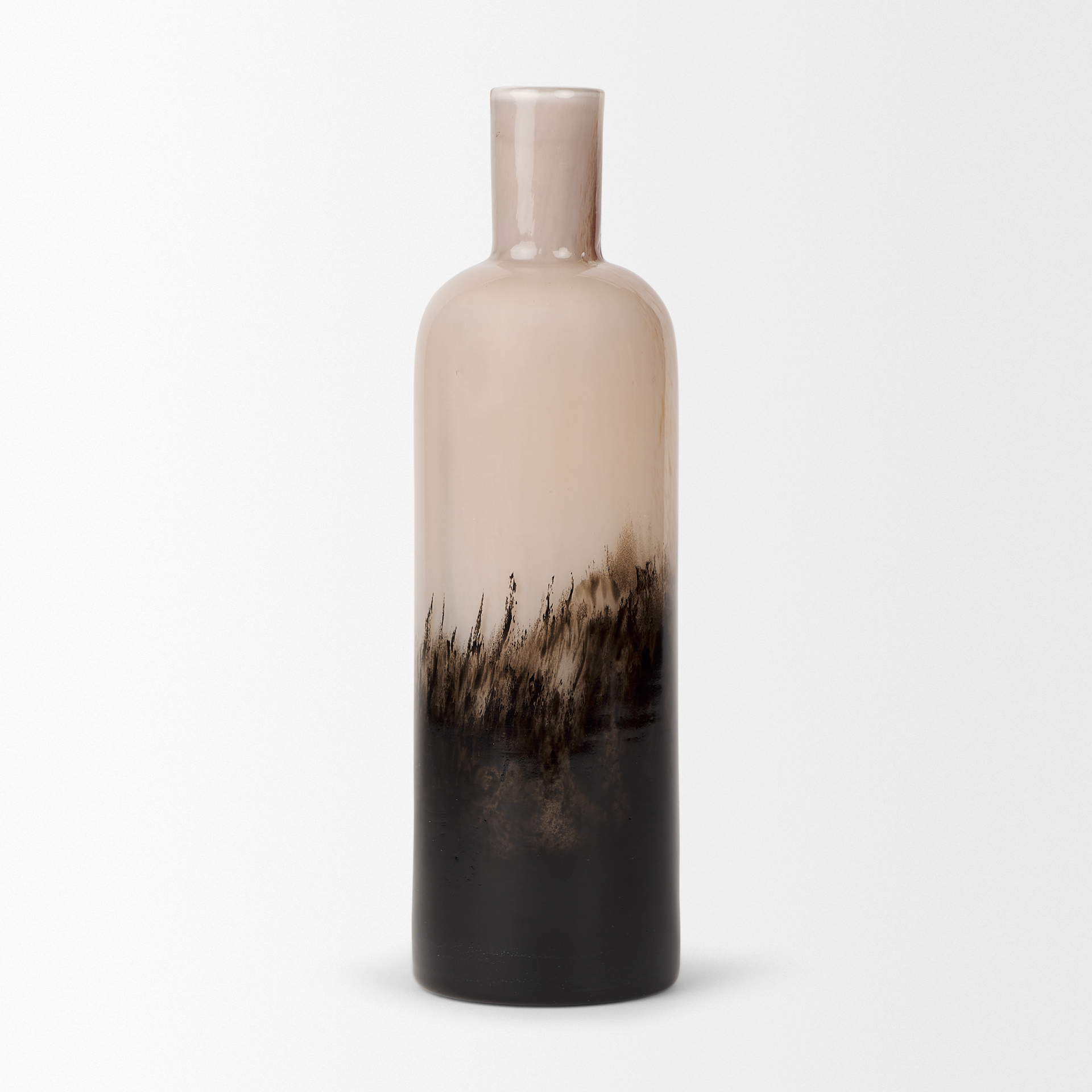 Mercana Marans Tall Vase - Black, Glass