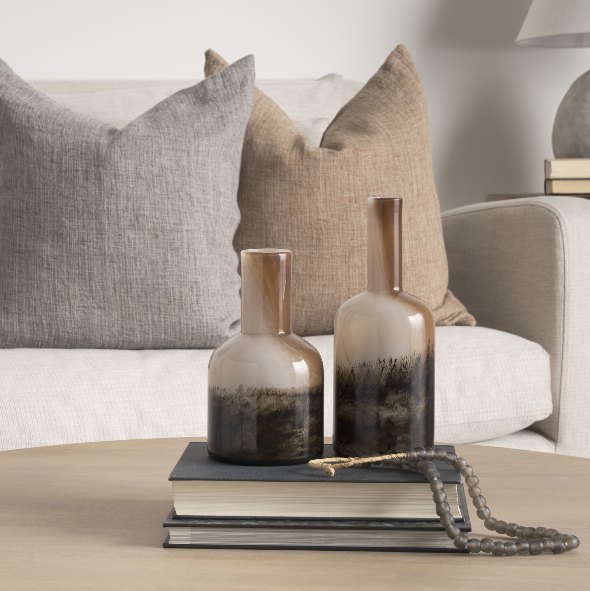 Mercana Marans Tall Vase - Black, Glass