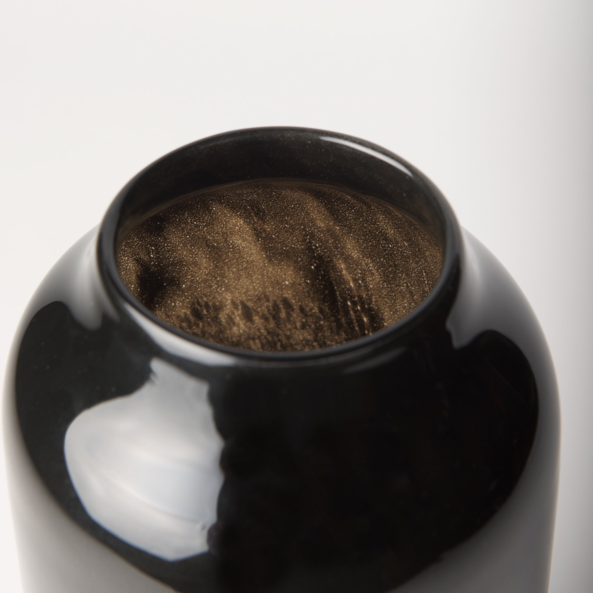 Mercana Emu Medium Vase - Black, Glass