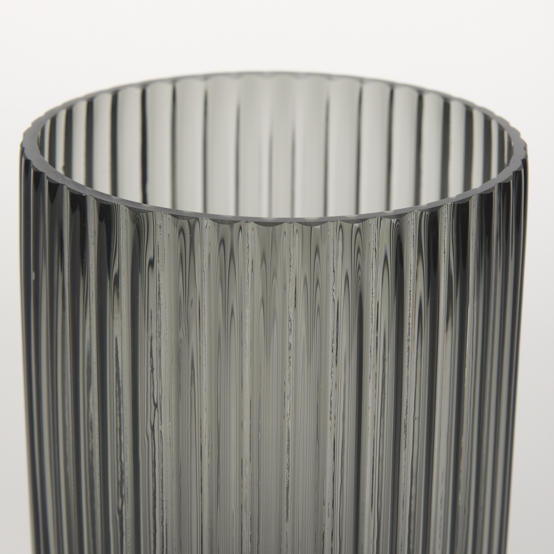 Mercana Dawn Short Vase - Black, Glass