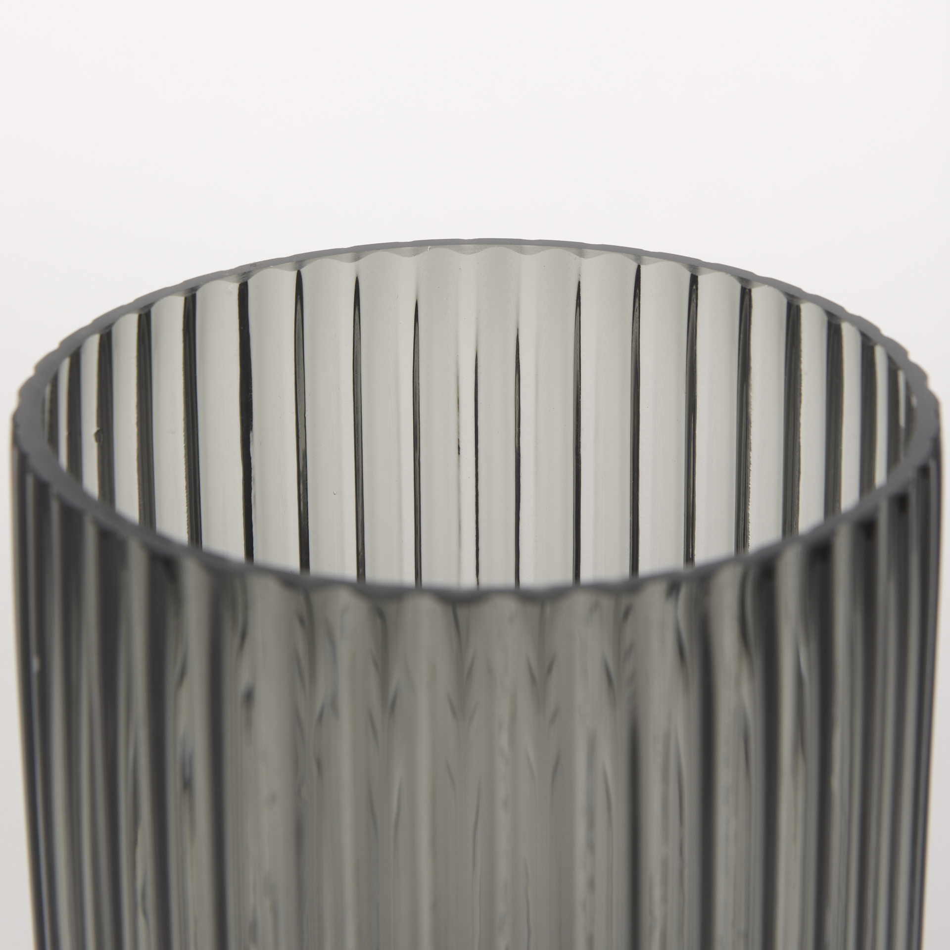 Mercana Dawn Short Vase - Black, Glass