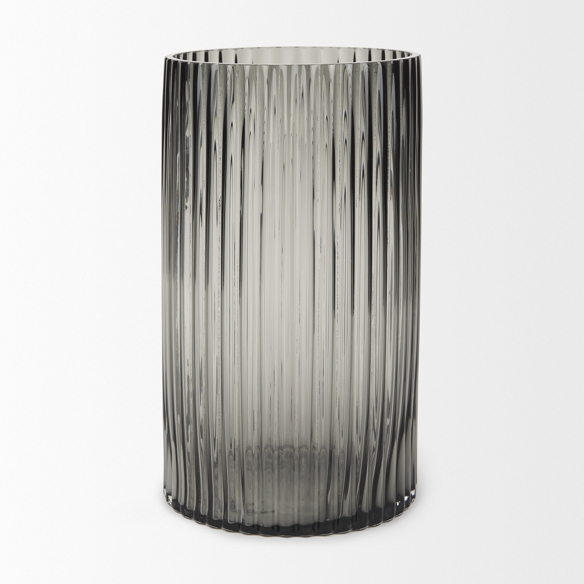 Mercana Dawn Tall Vase - Black, Glass