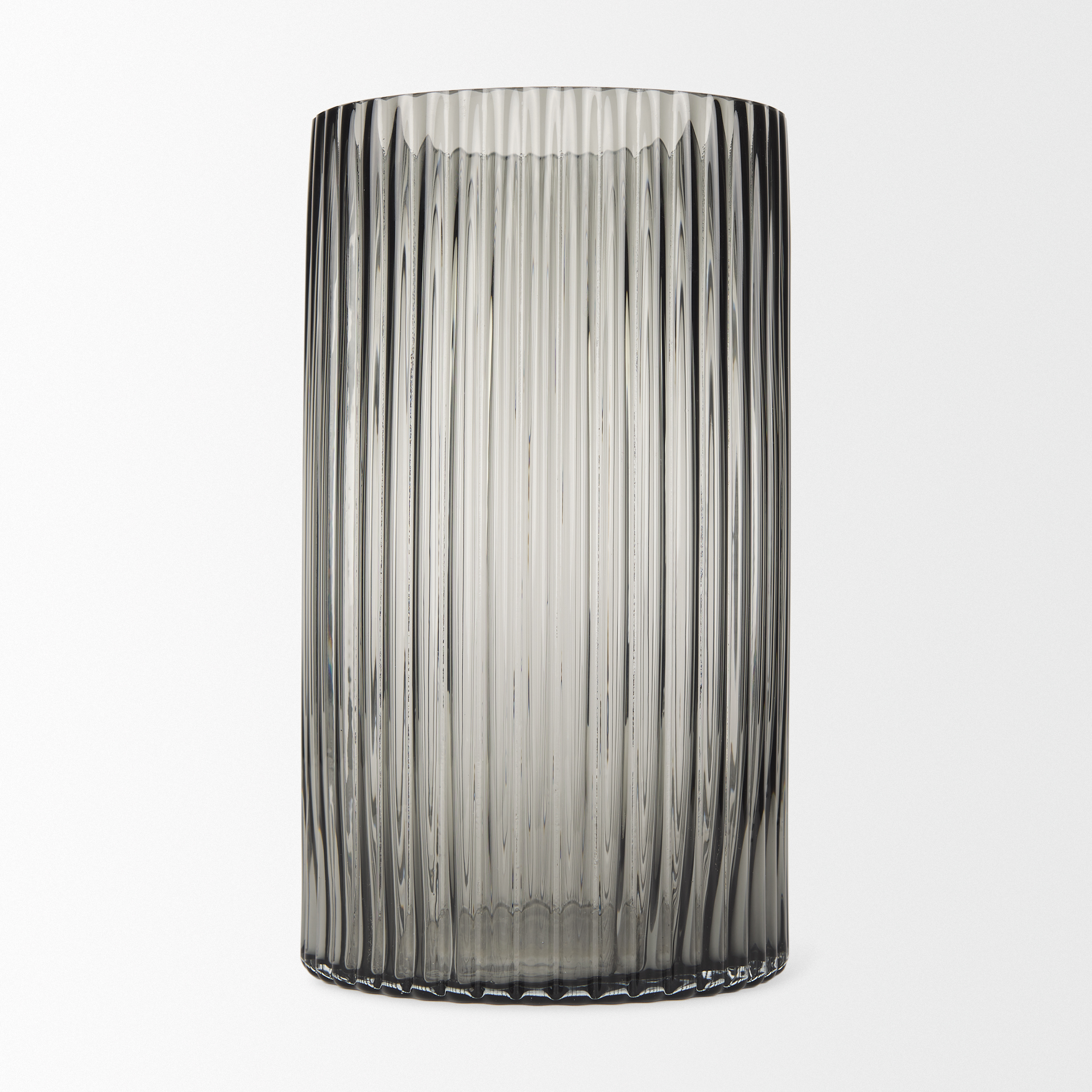Mercana Dawn Tall Vase - Black, Glass