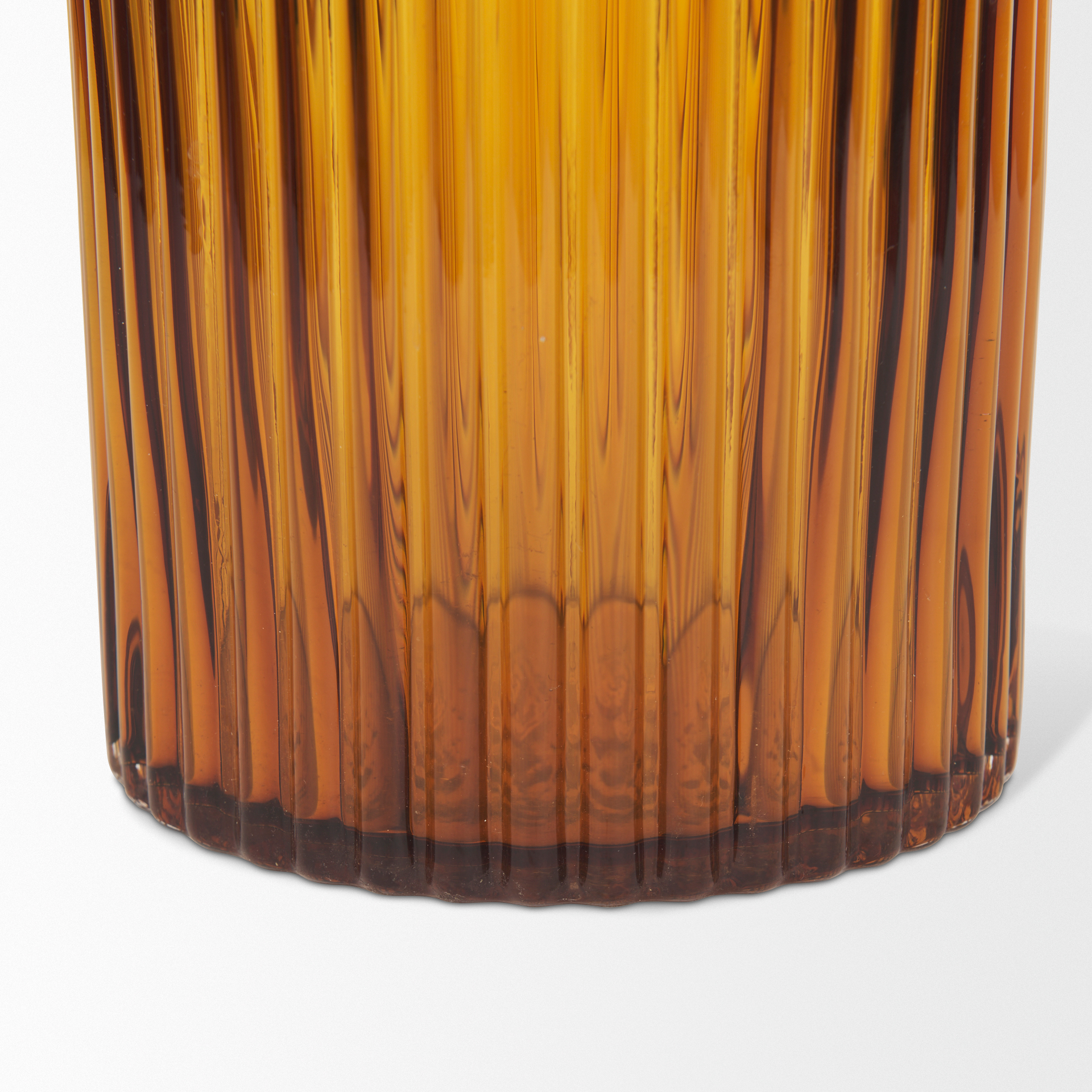 Mercana Dawn Short Vase - Yellow, Glass