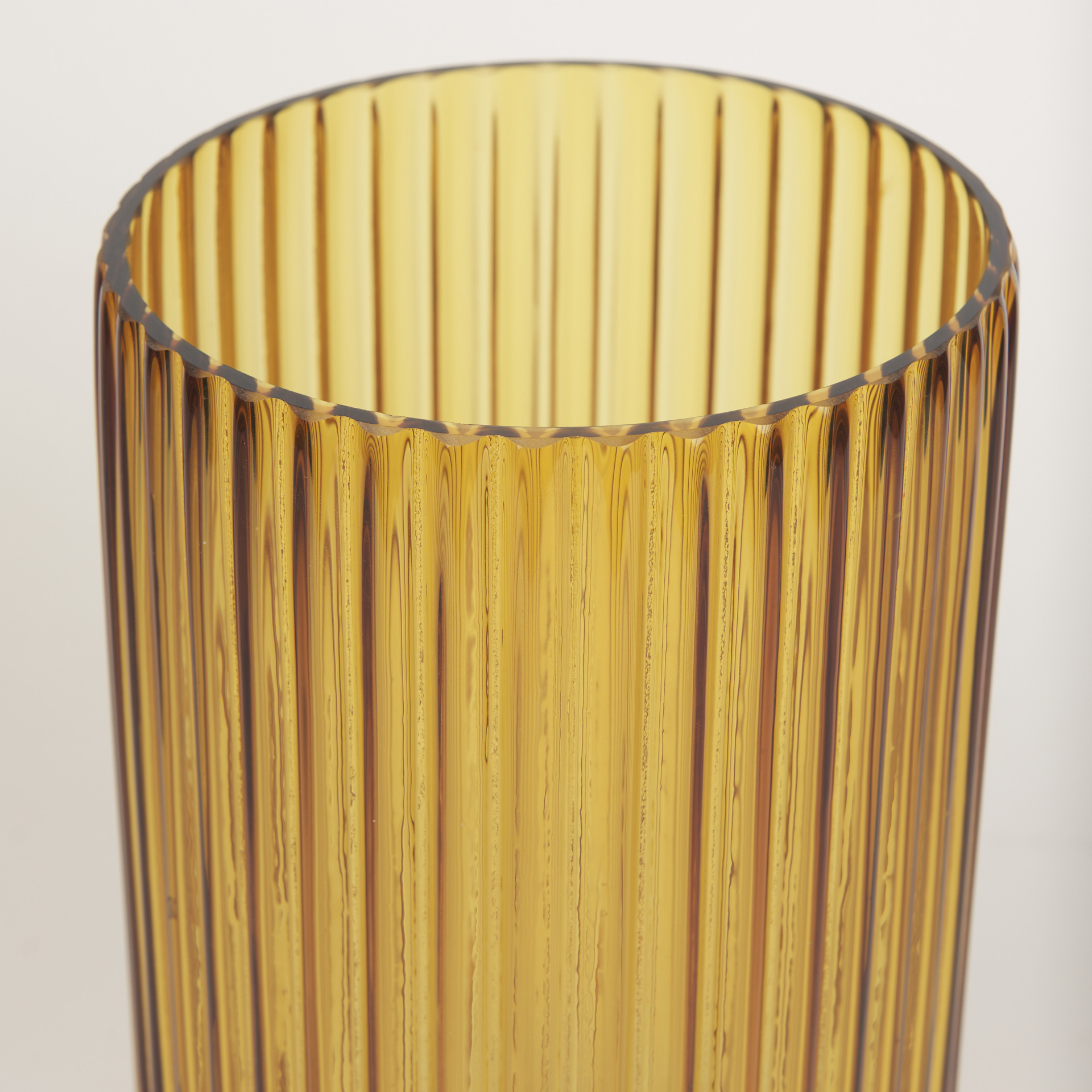 Mercana Dawn Tall Vase - Yellow, Glass