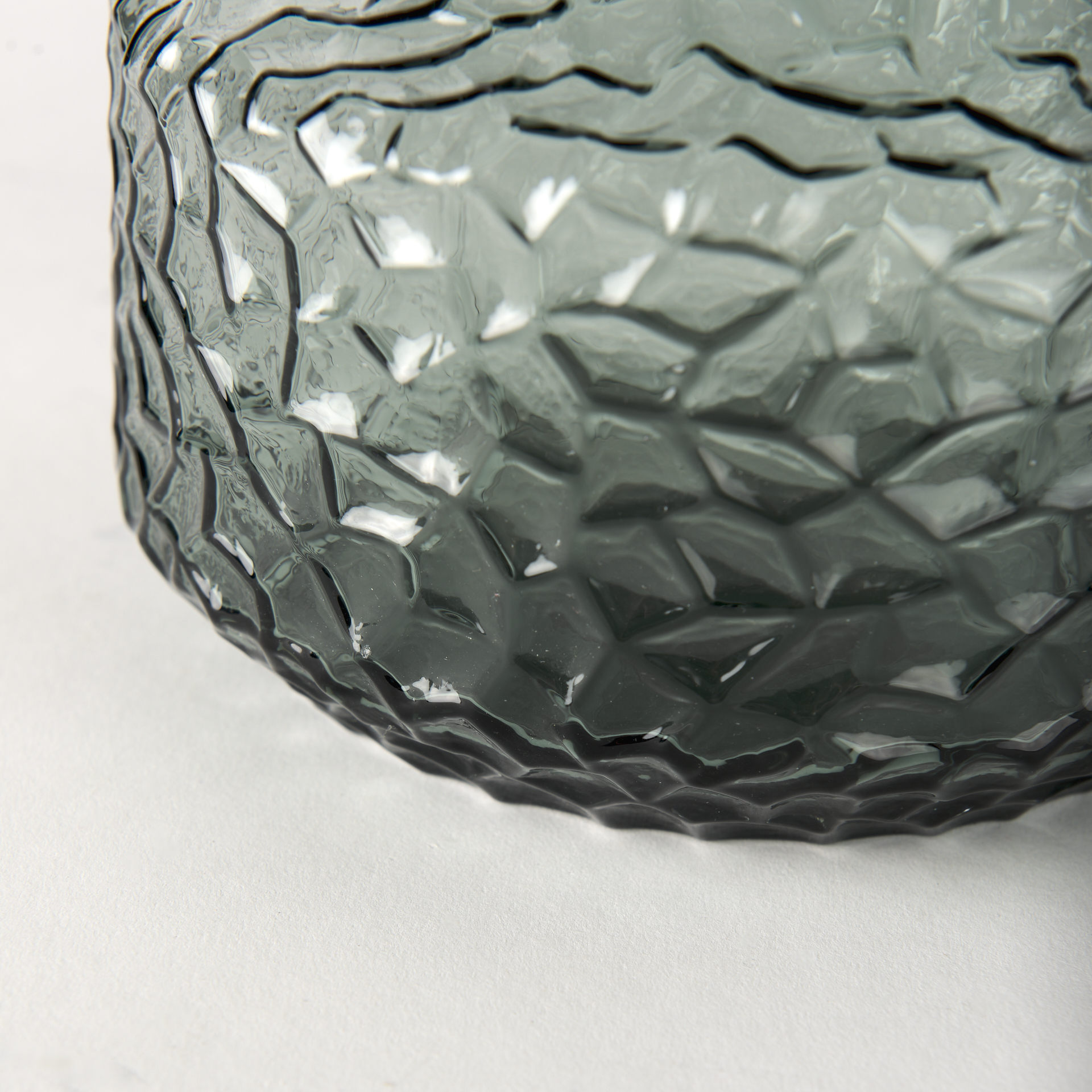 Mercana Jolene Short Vase - Green, Glass