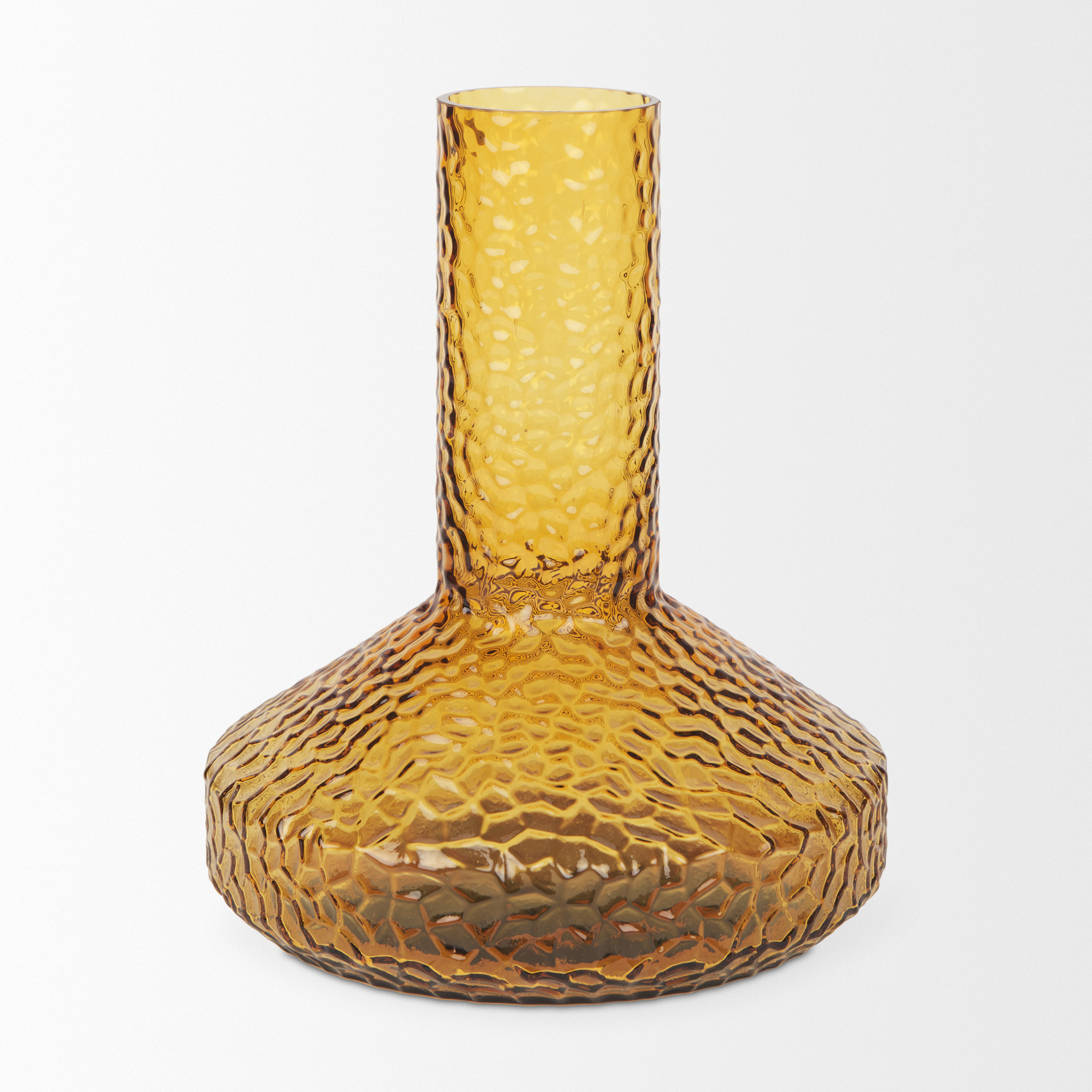 Mercana Jolene Tall Vase - Yellow, Glass