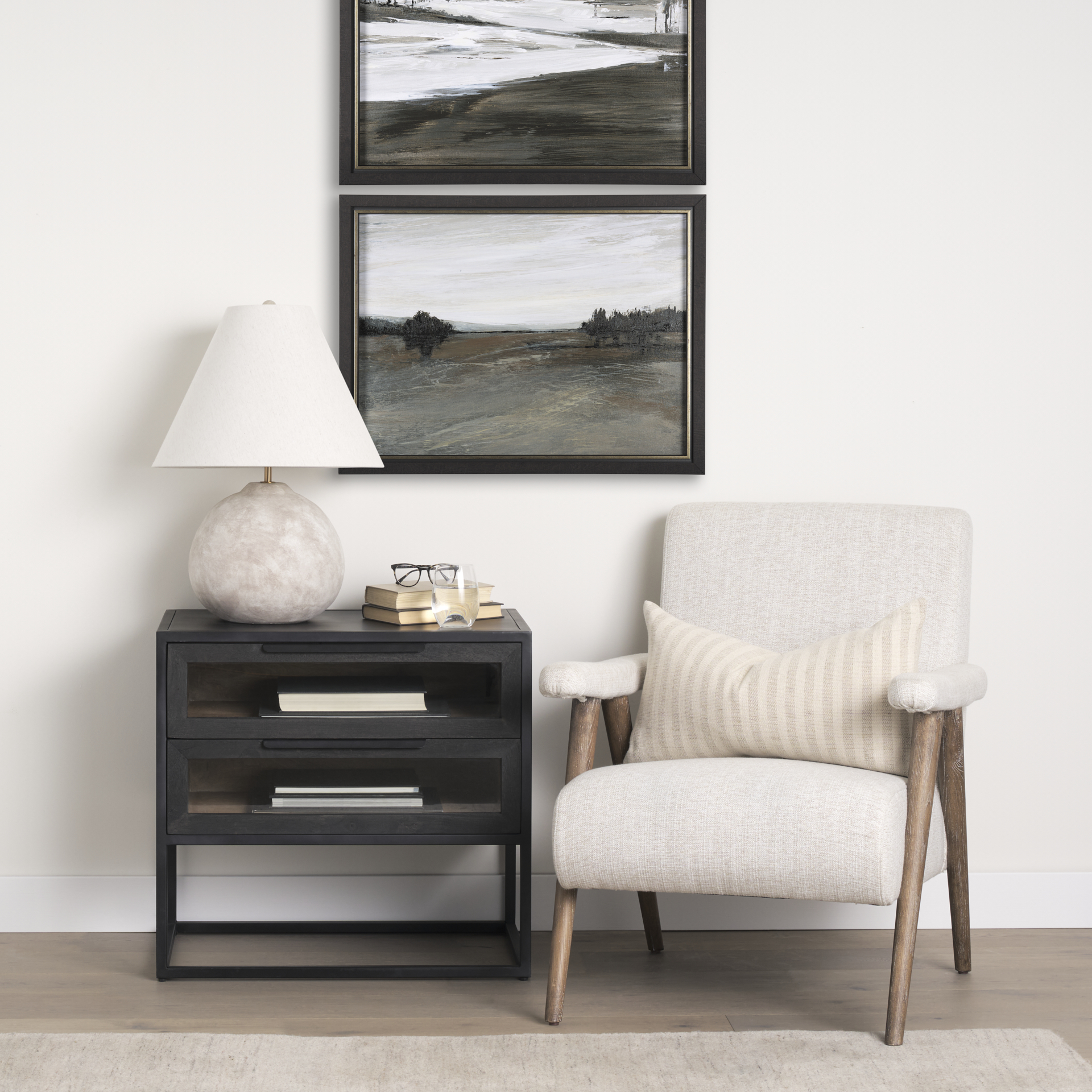 Mercana - Nico Accent Chair in Brown, Fabric