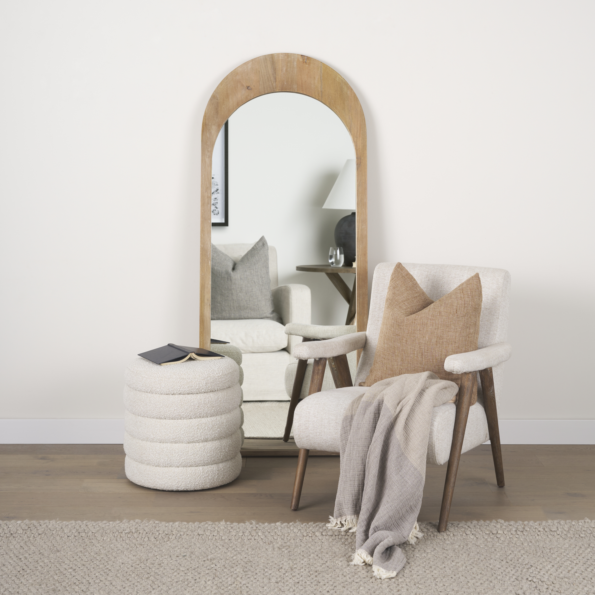 Mercana - Nico Accent Chair in Brown, Fabric