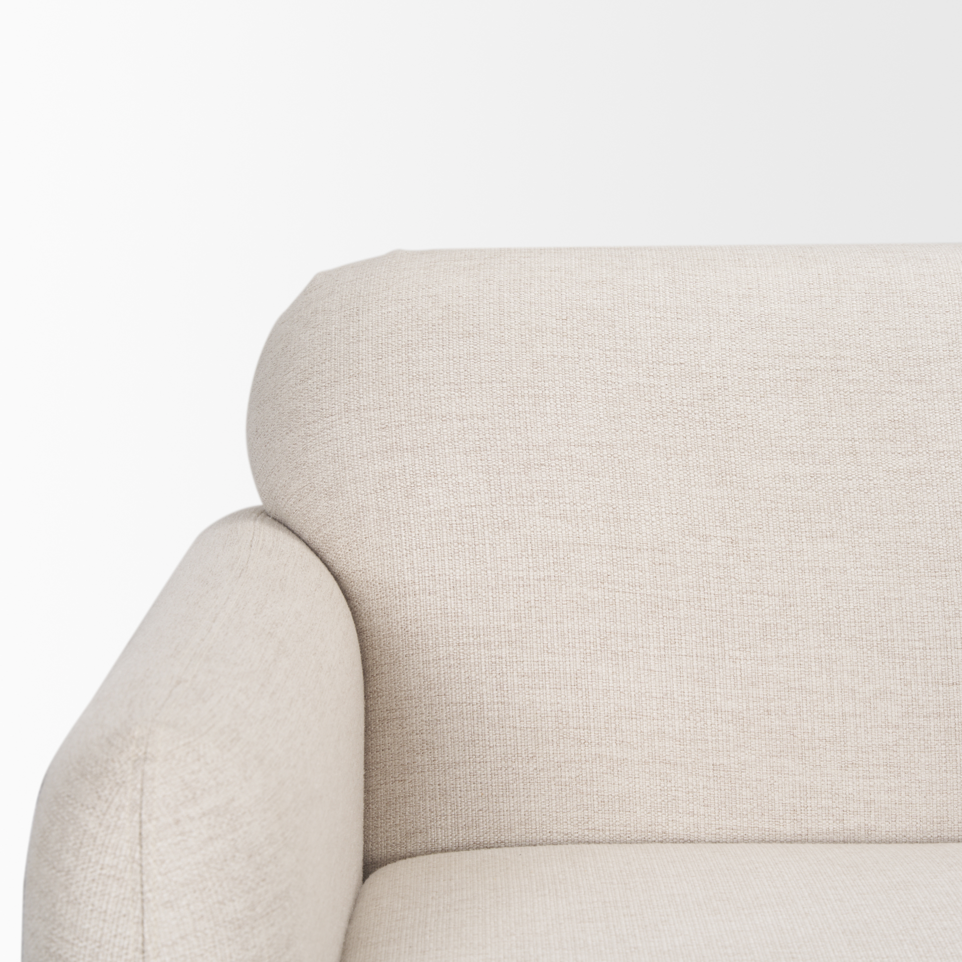 Mercana Hale Sofa - Cream, Wood