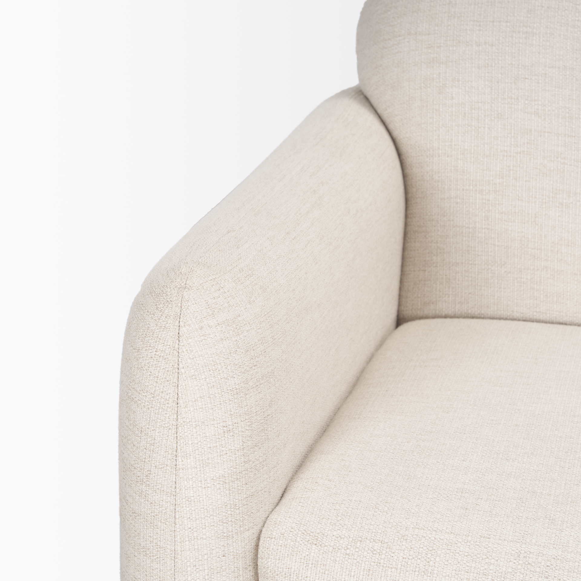 Mercana Hale Sofa - Cream, Wood