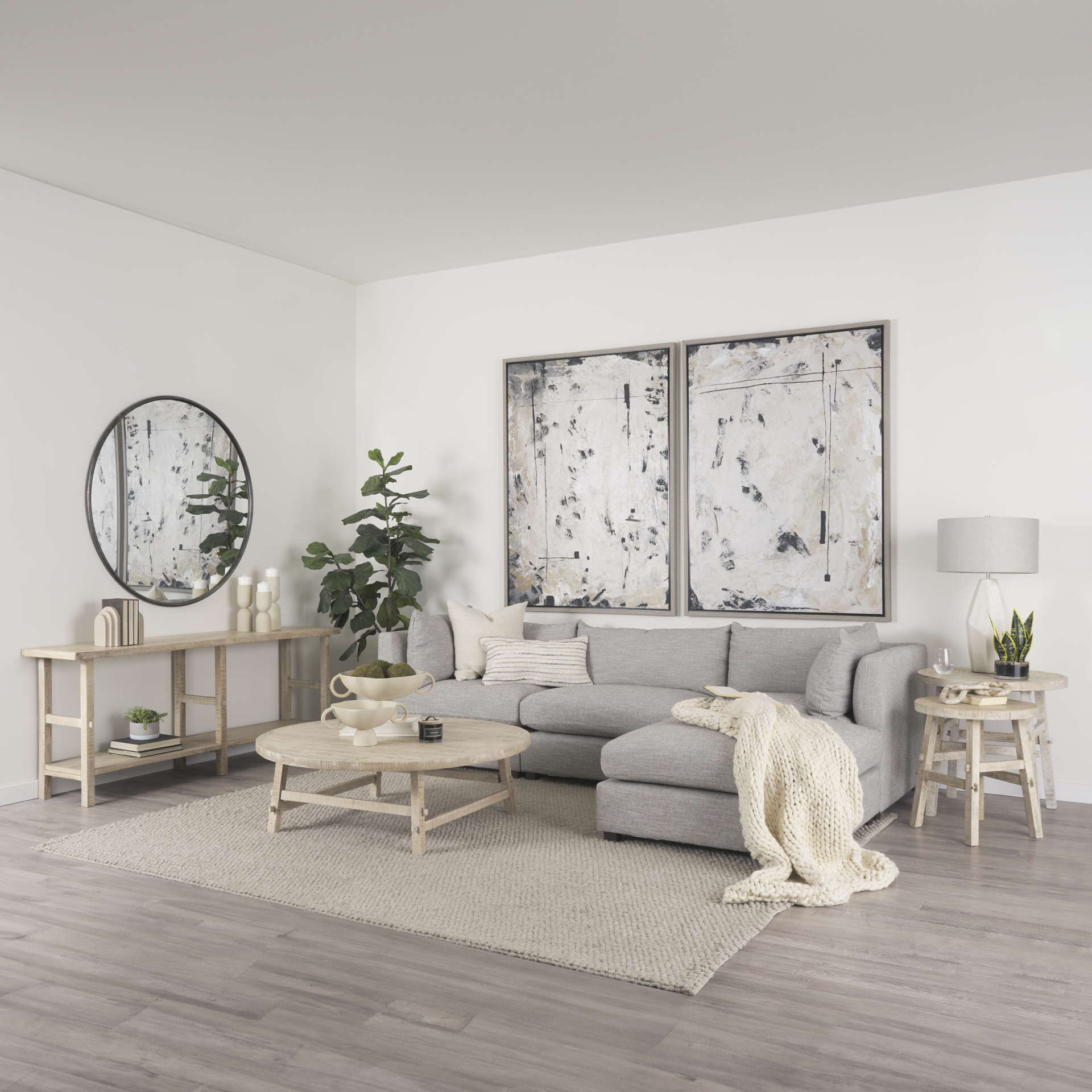 Mercana Rosie Small End Table - Blonde, Wood