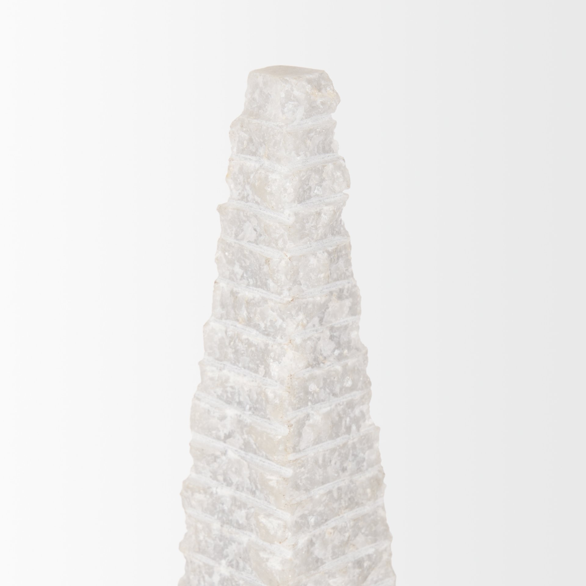 Mercana Pyramis Tall Obelisk - White, Marble