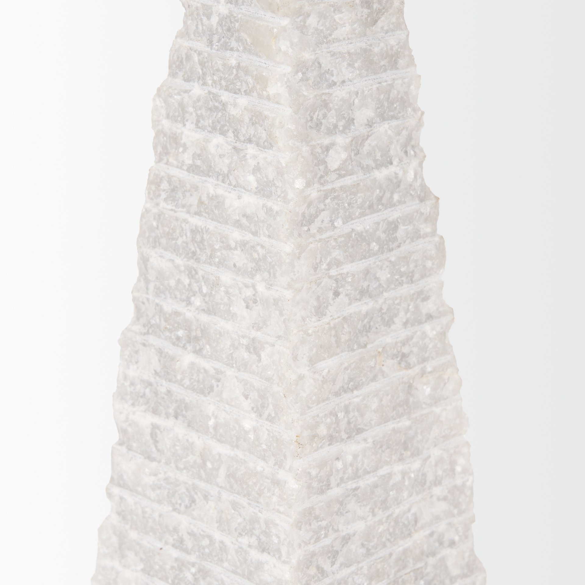 Mercana Pyramis Tall Obelisk - White, Marble