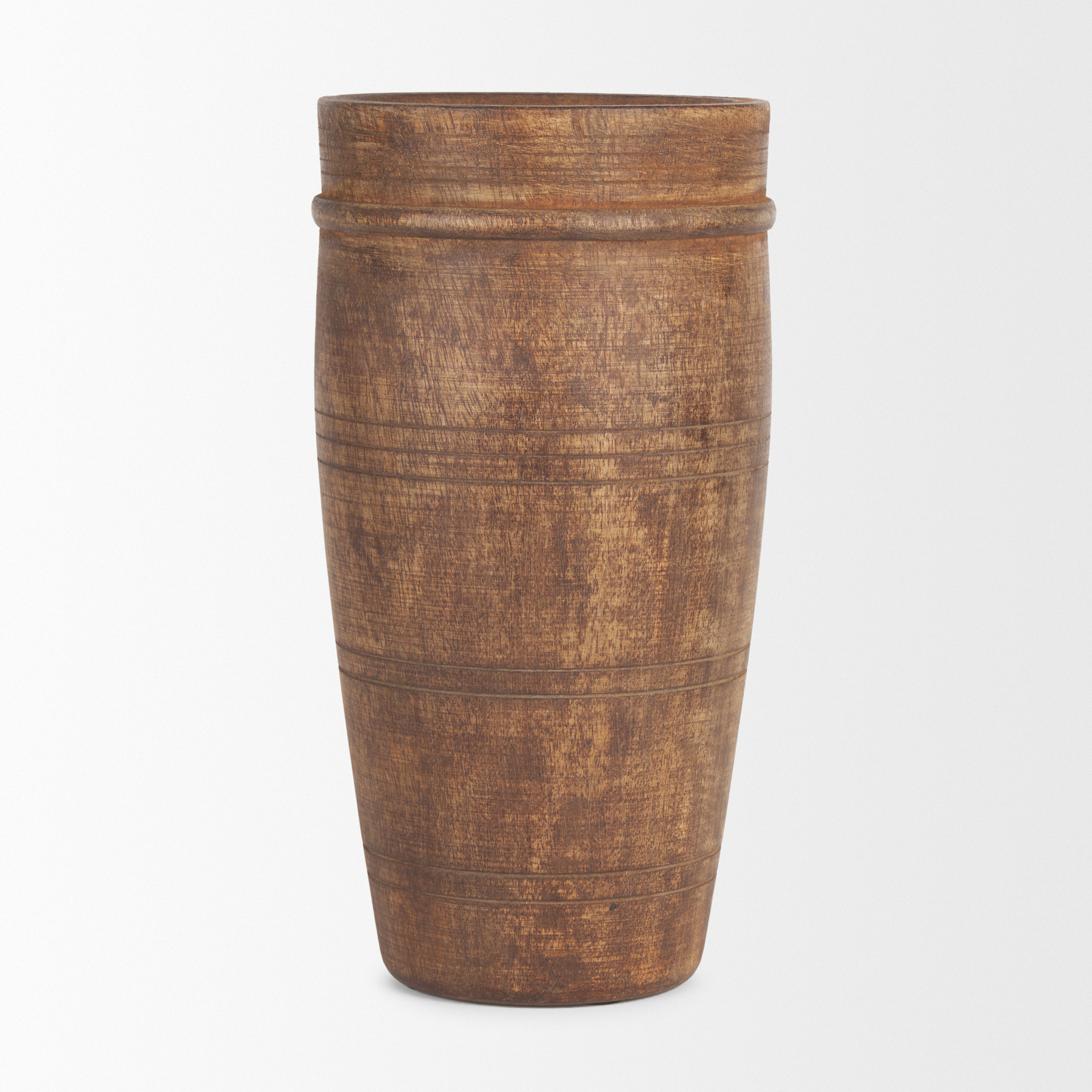 Mercana Porta Large Pot - Brown, Wood
