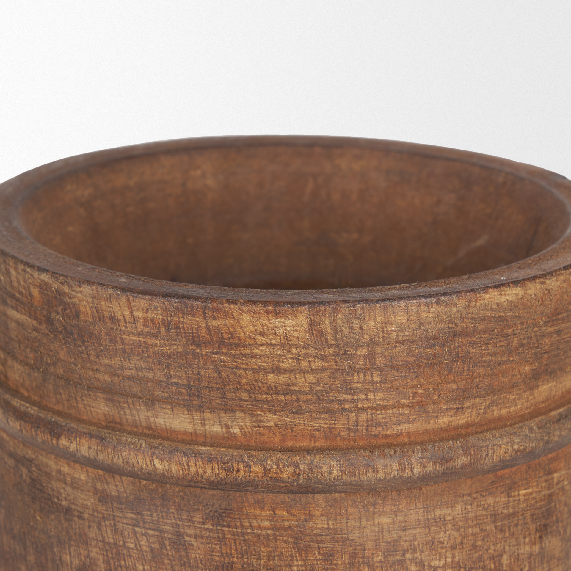 Mercana Porta Large Pot - Brown, Wood