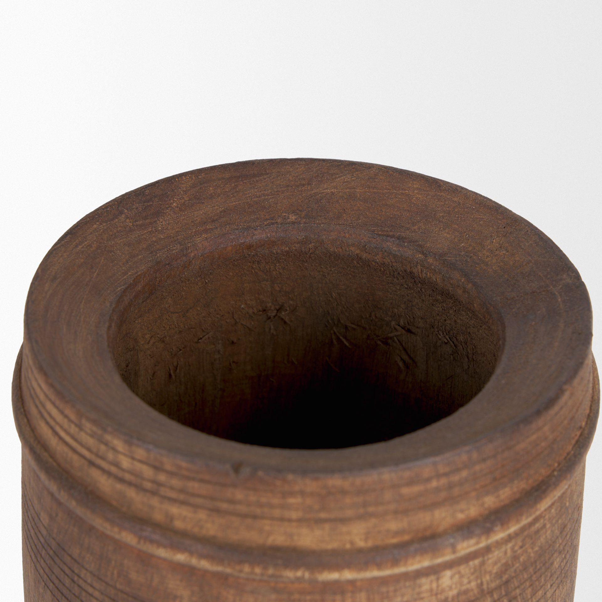 Mercana Porta Small Pot - Brown, Wood