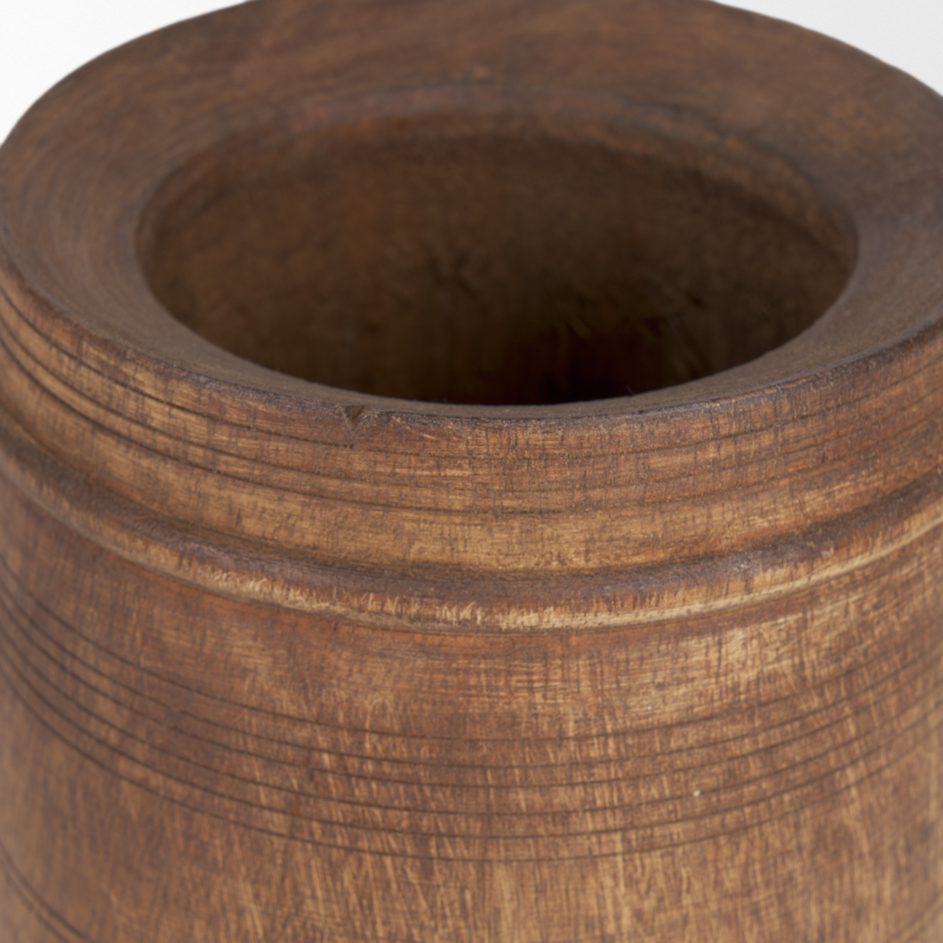 Mercana Porta Small Pot - Brown, Wood