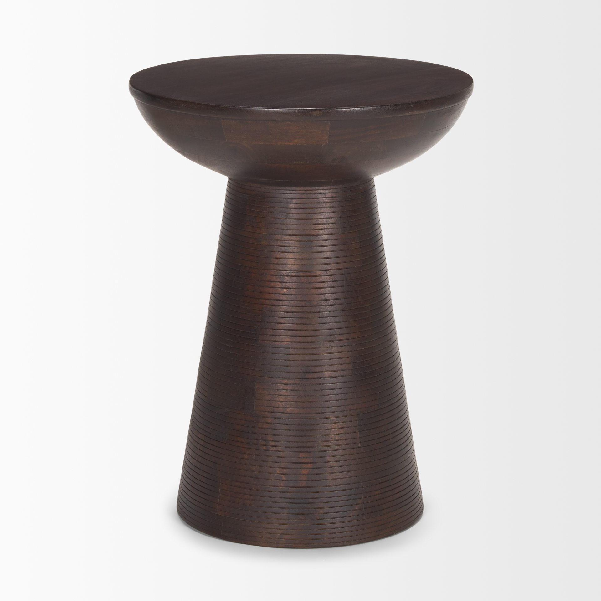 Mercana - Novell Accent Table in Brown, Solid Wood