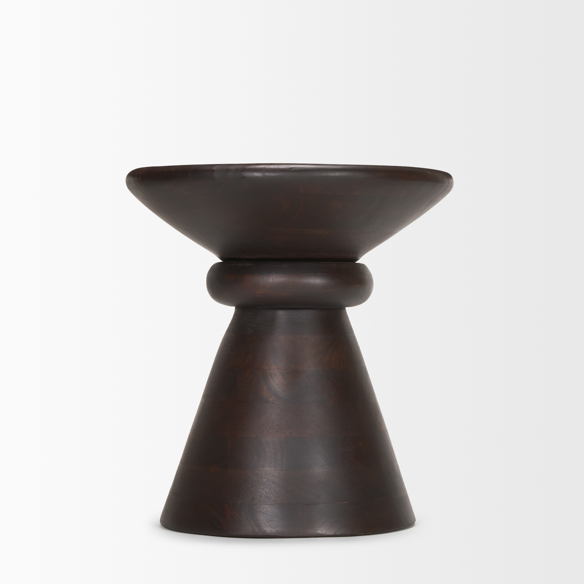 Mercana - Palmera Accent Table in Brown, Solid Wood