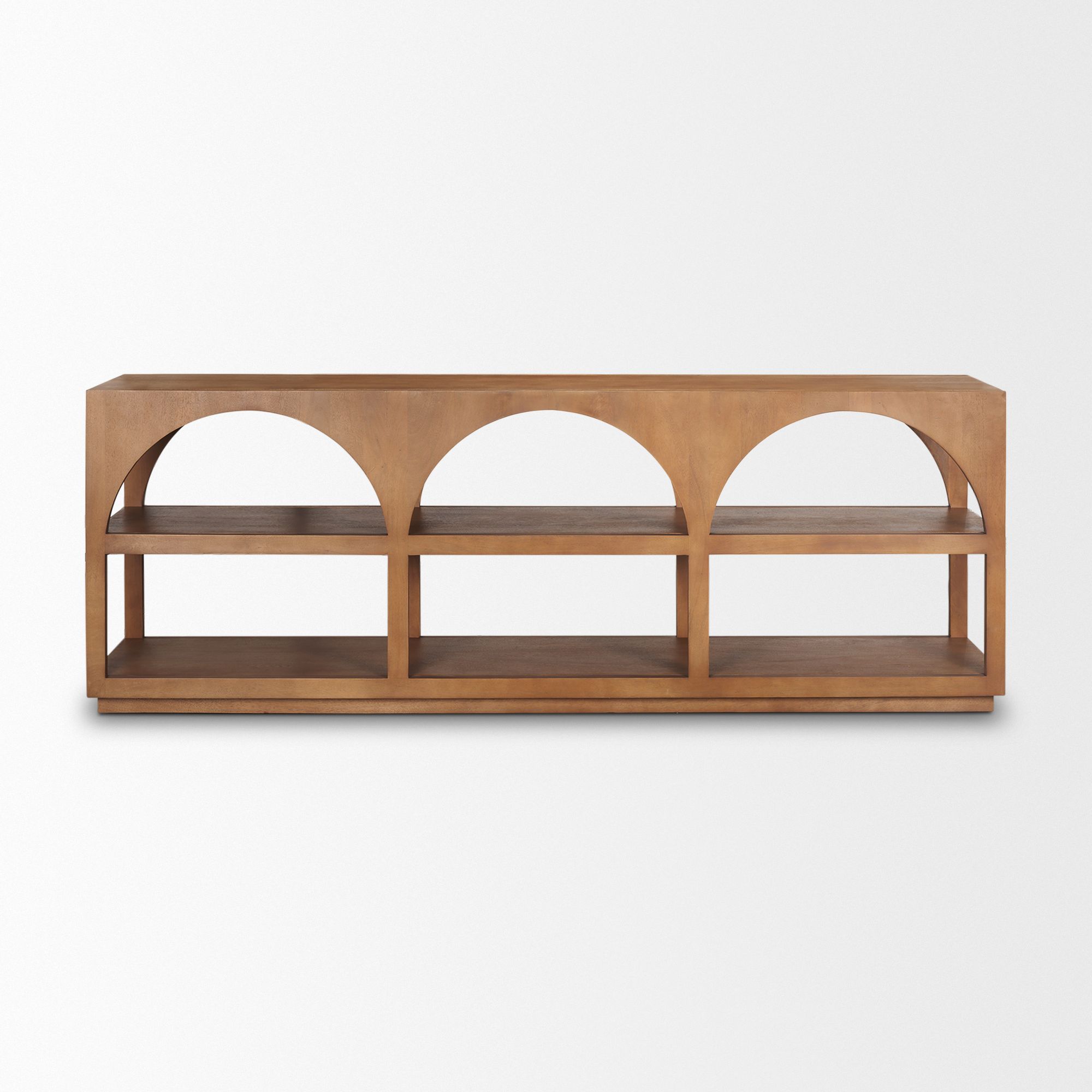 Mercana Bela Large Console Table - Brown, Wood